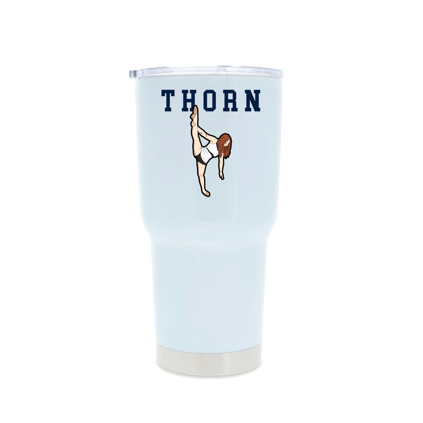 30oz Stainless Steel Tumbler — Shirsey in White