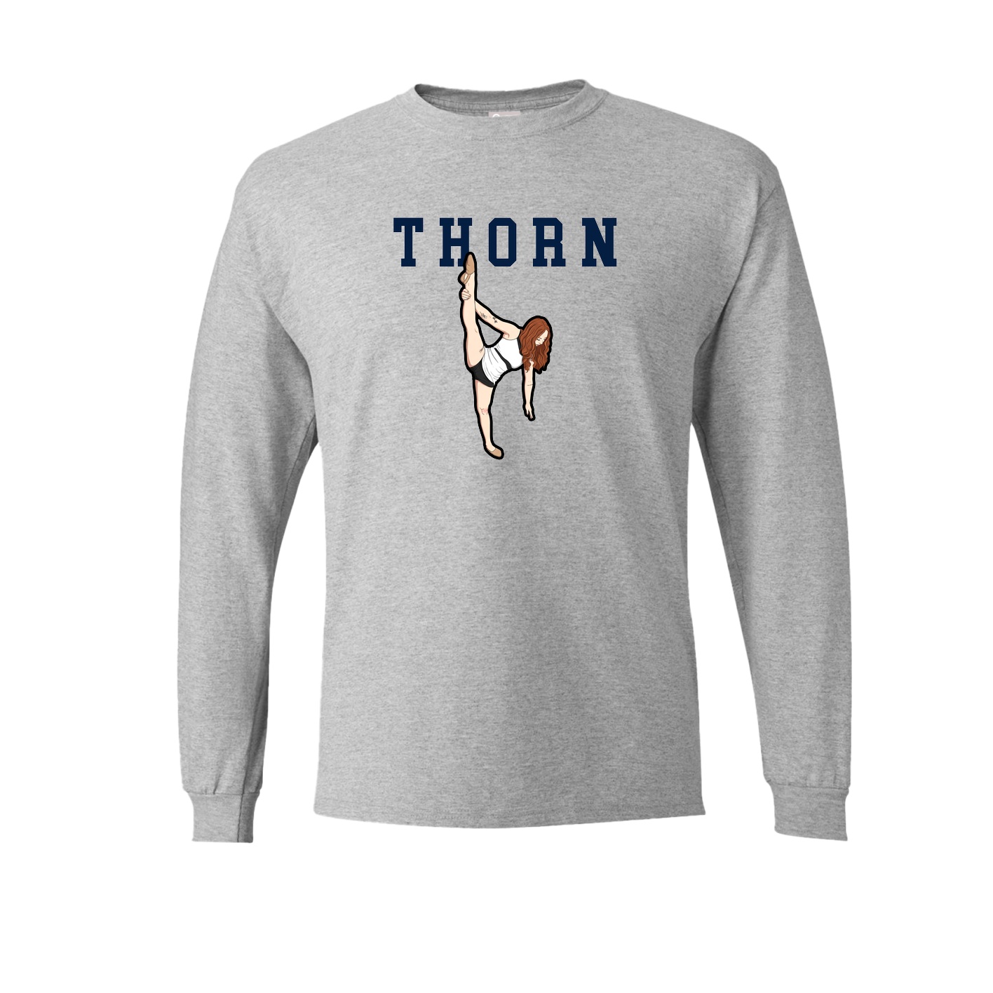 Long Sleeve Tee — Shirsey in Grey