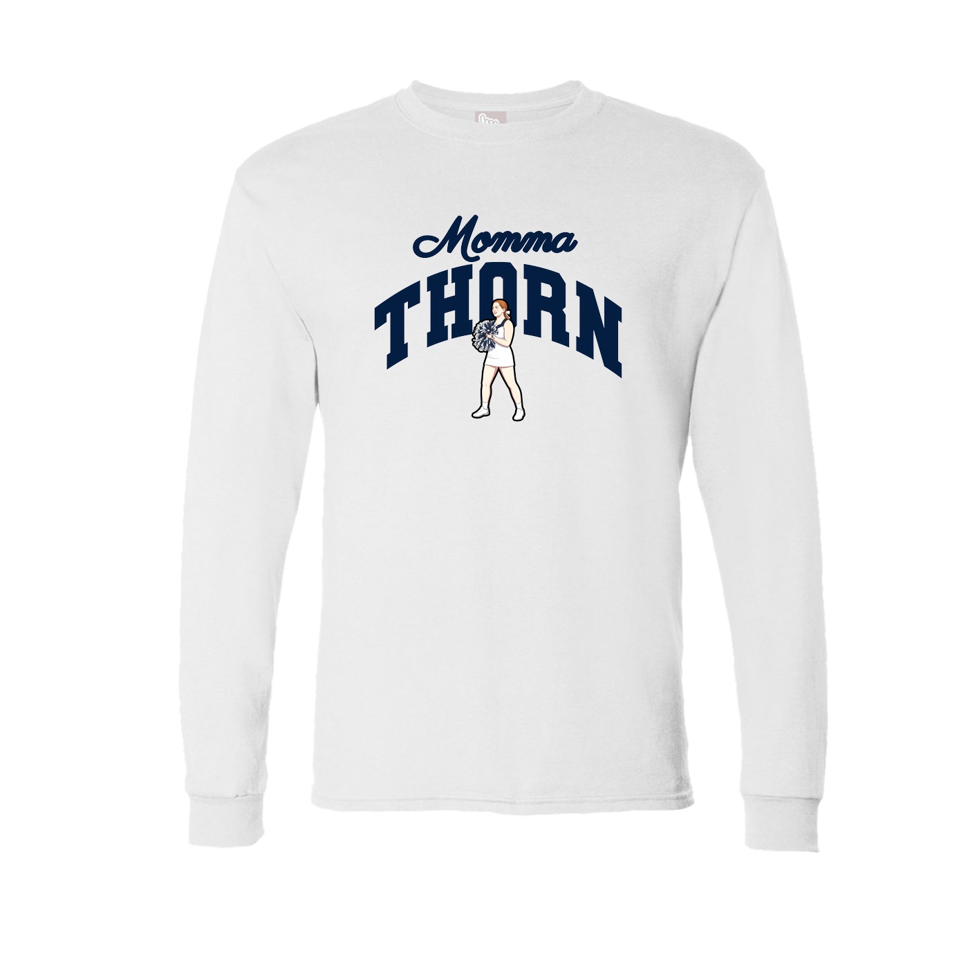 Long Sleeve Tee — Mothers Day Arch in White