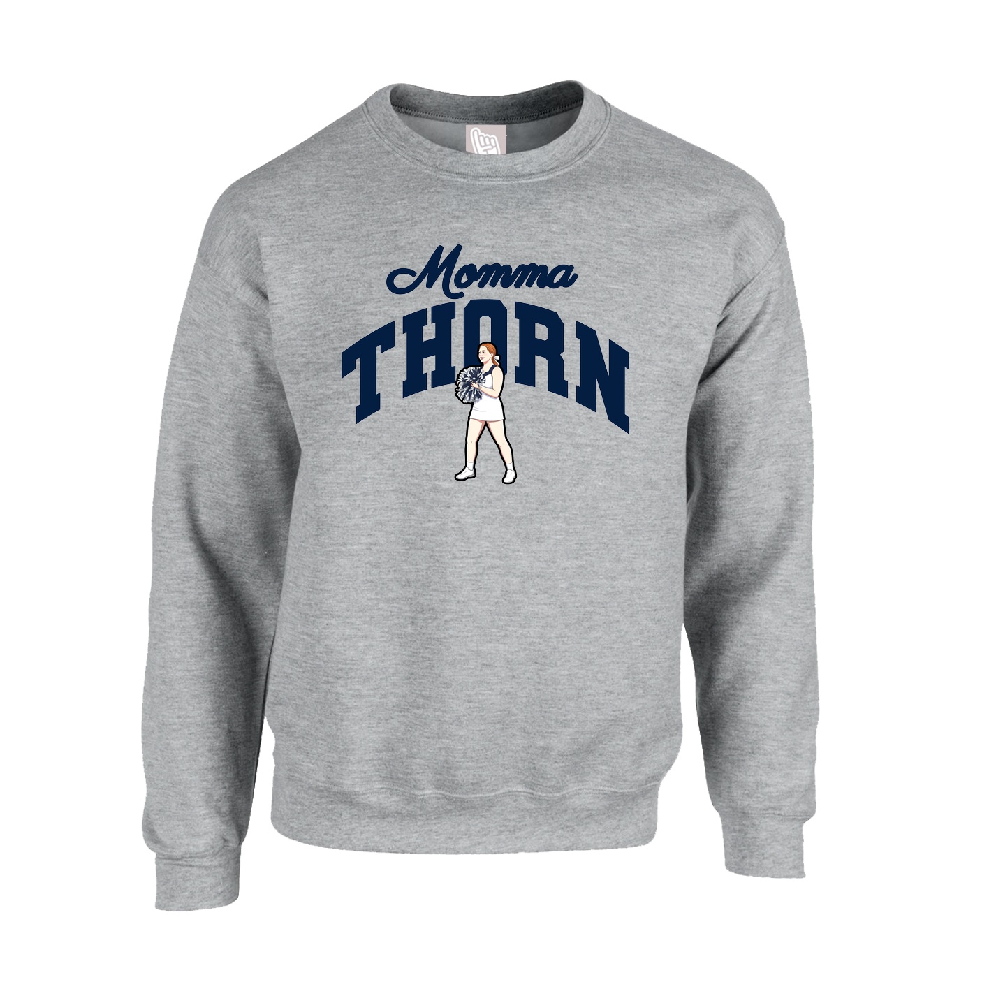 Fleece Crew — Mothers Day Arch in Grey