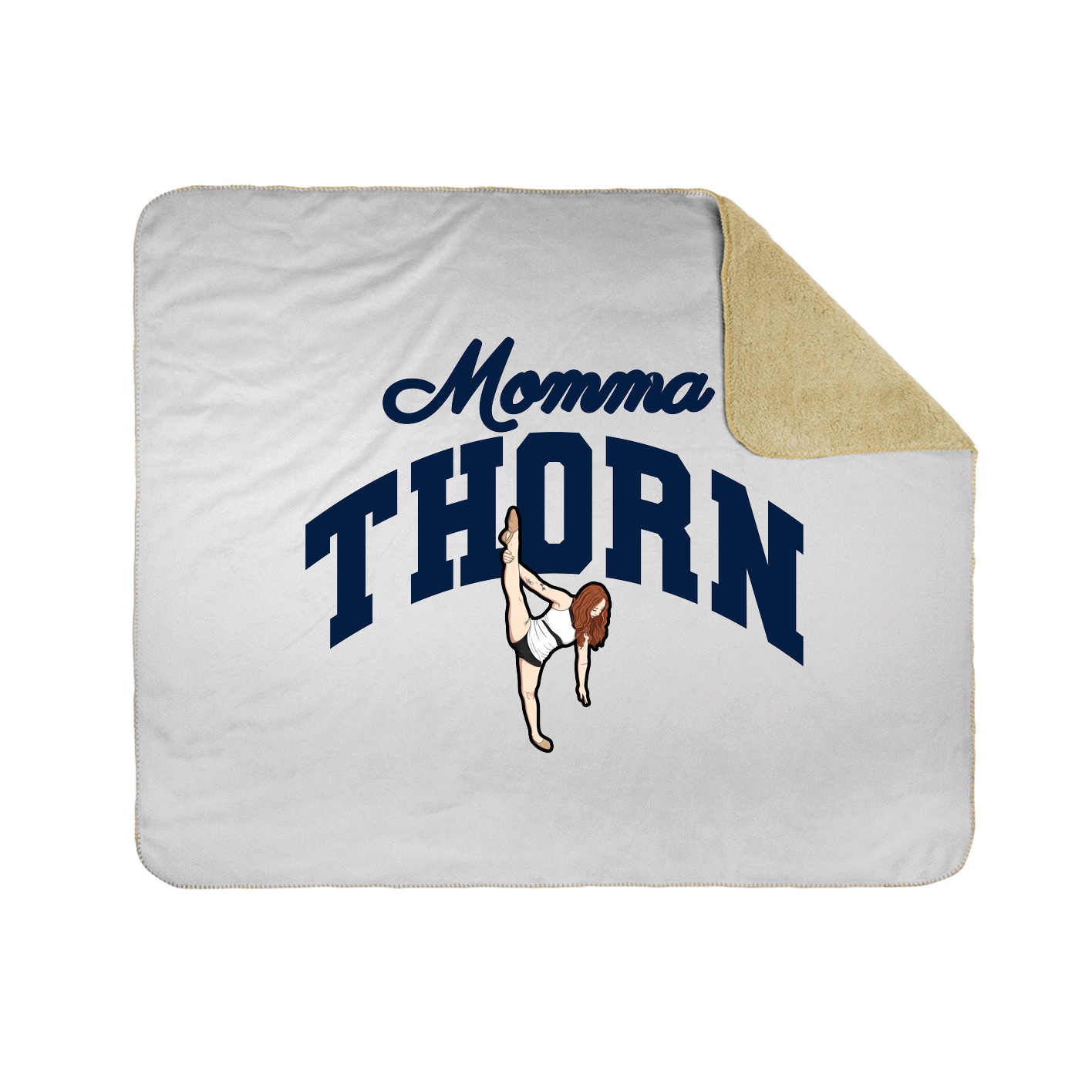 Throw Blanket — Mothers Day Arch in White