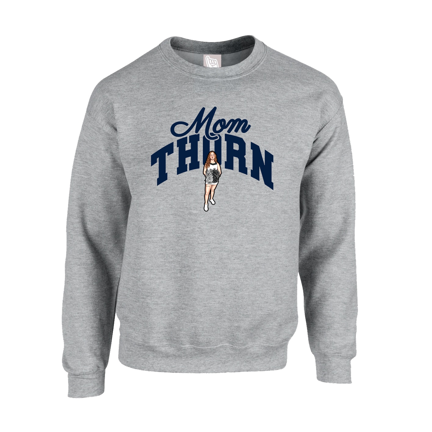 Fleece Crew — Mothers Day Arch in Grey