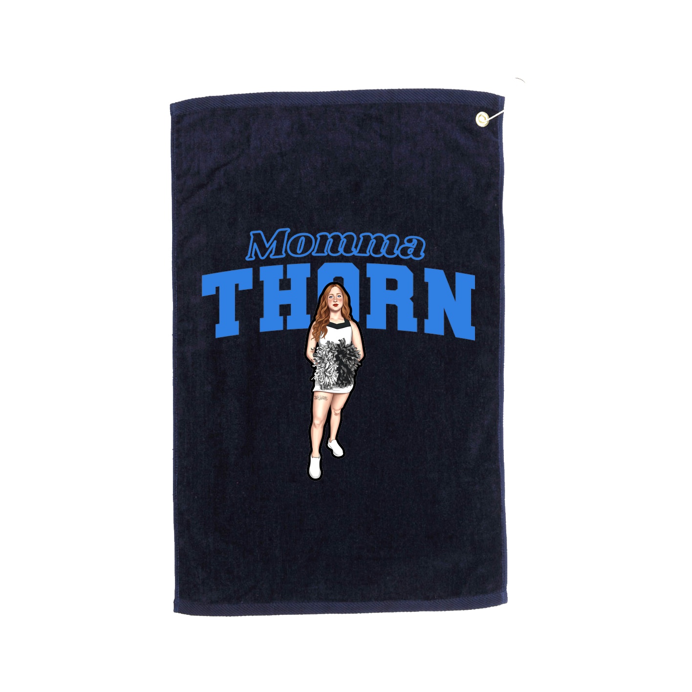 Golf Towel — Mothers Day Block in Navy
