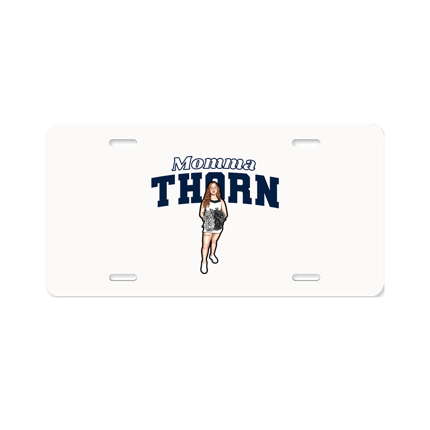 License Plate — Mothers Day Block in Classic