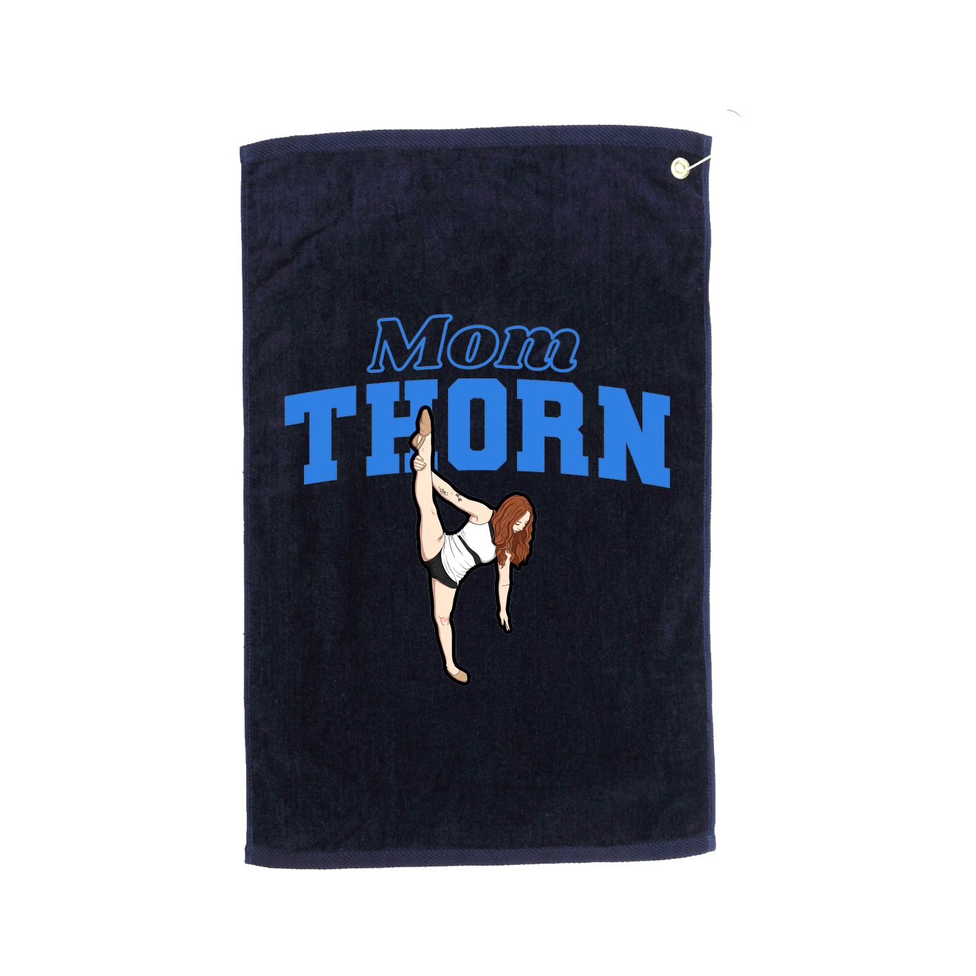 Golf Towel — Mothers Day Block in Navy