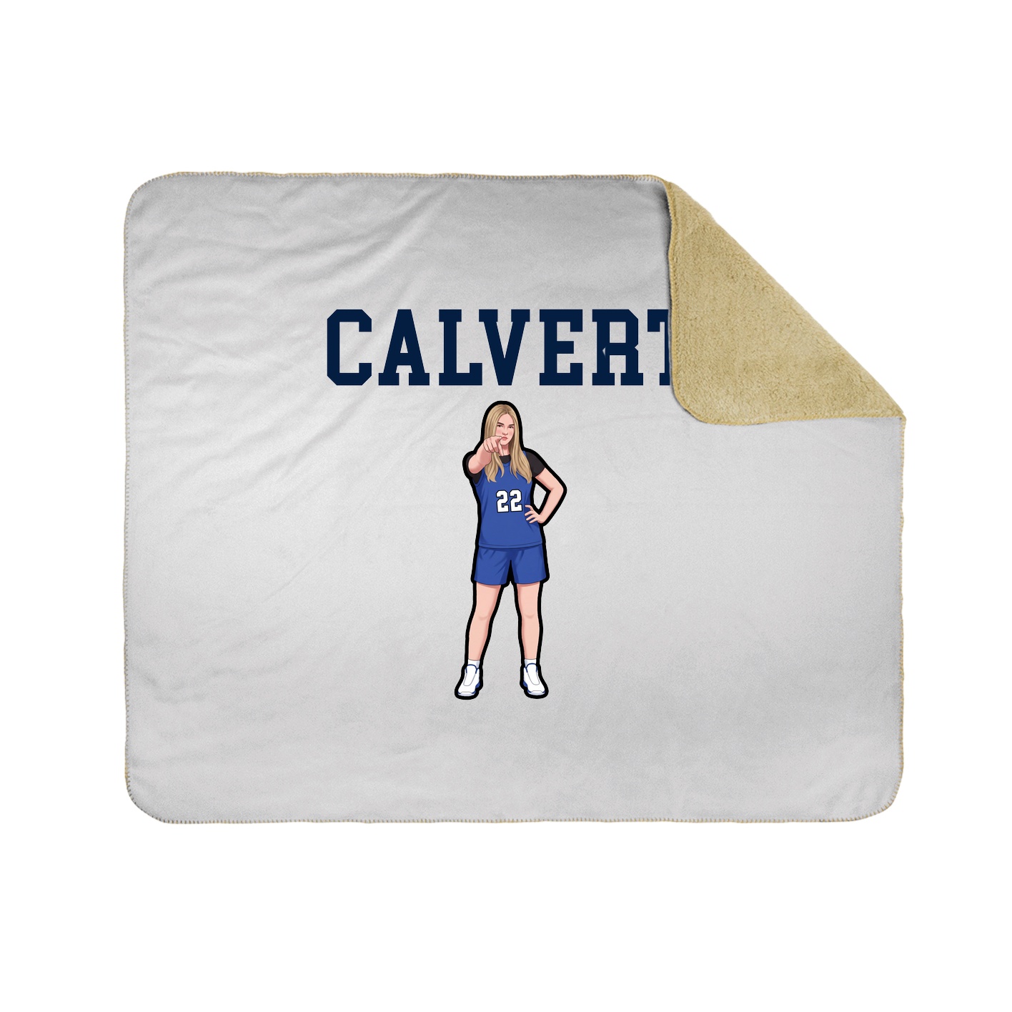 Throw Blanket — Shirsey in White