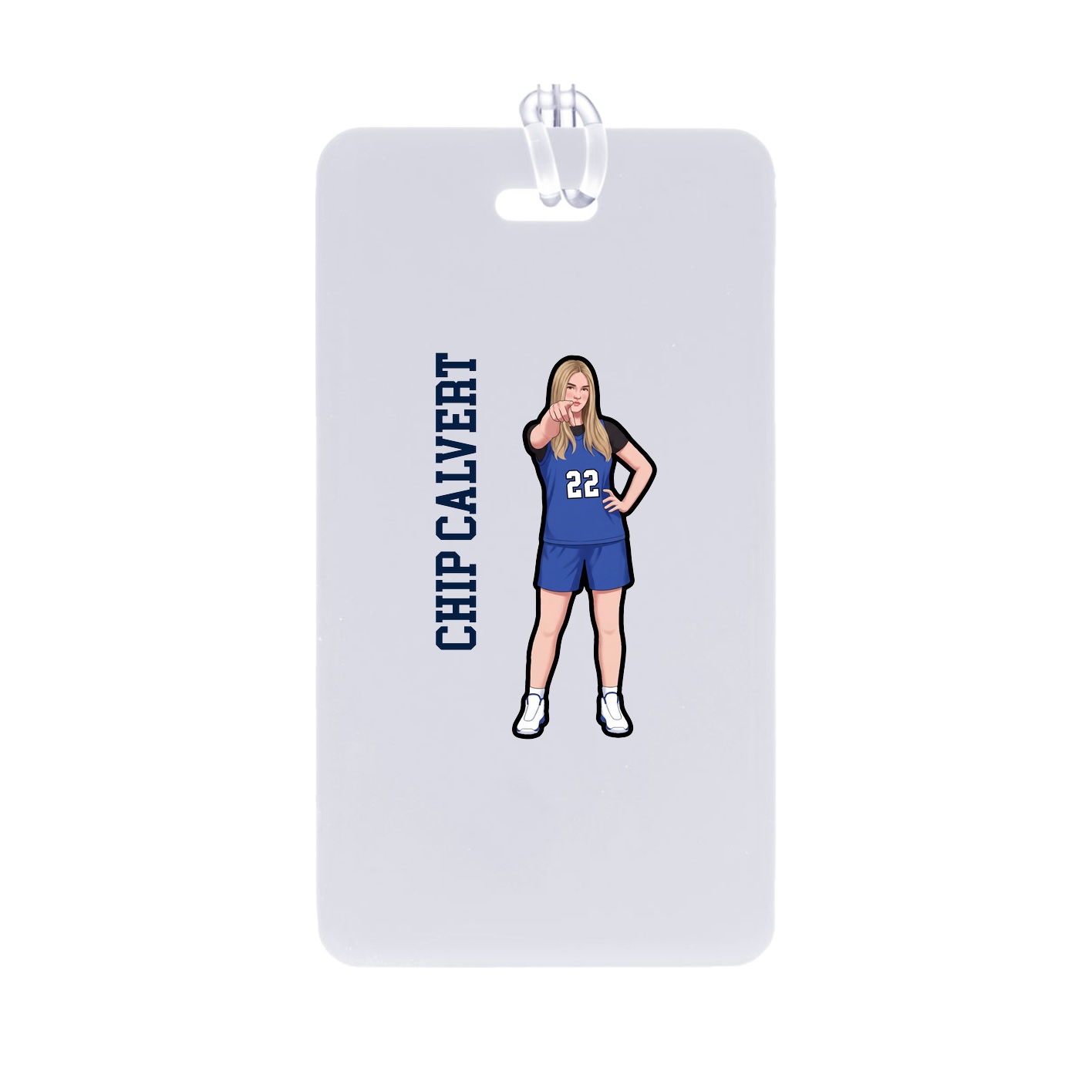 Bag Tag — Name Vertical in Classic