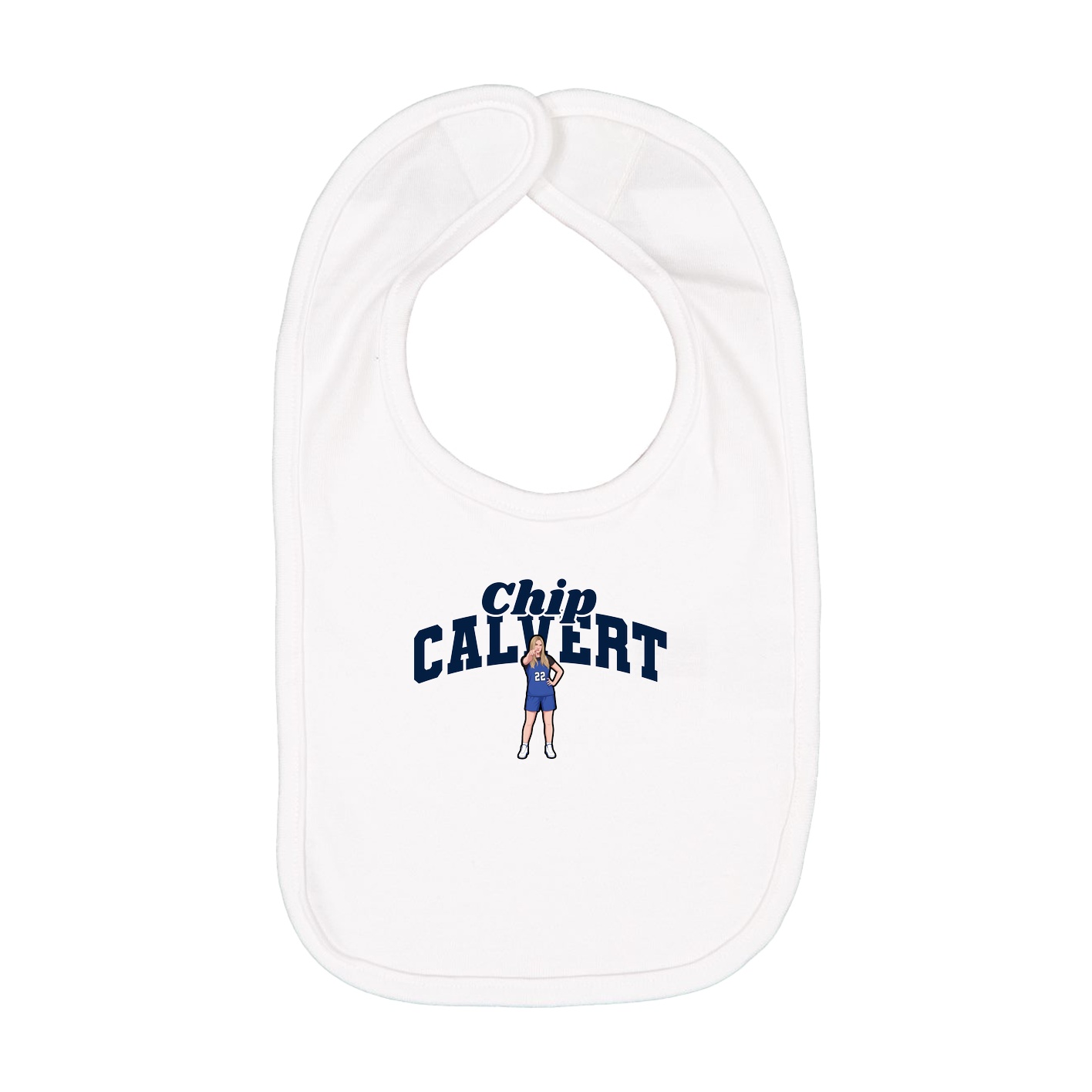 Infant Bib — Signature Arch in White