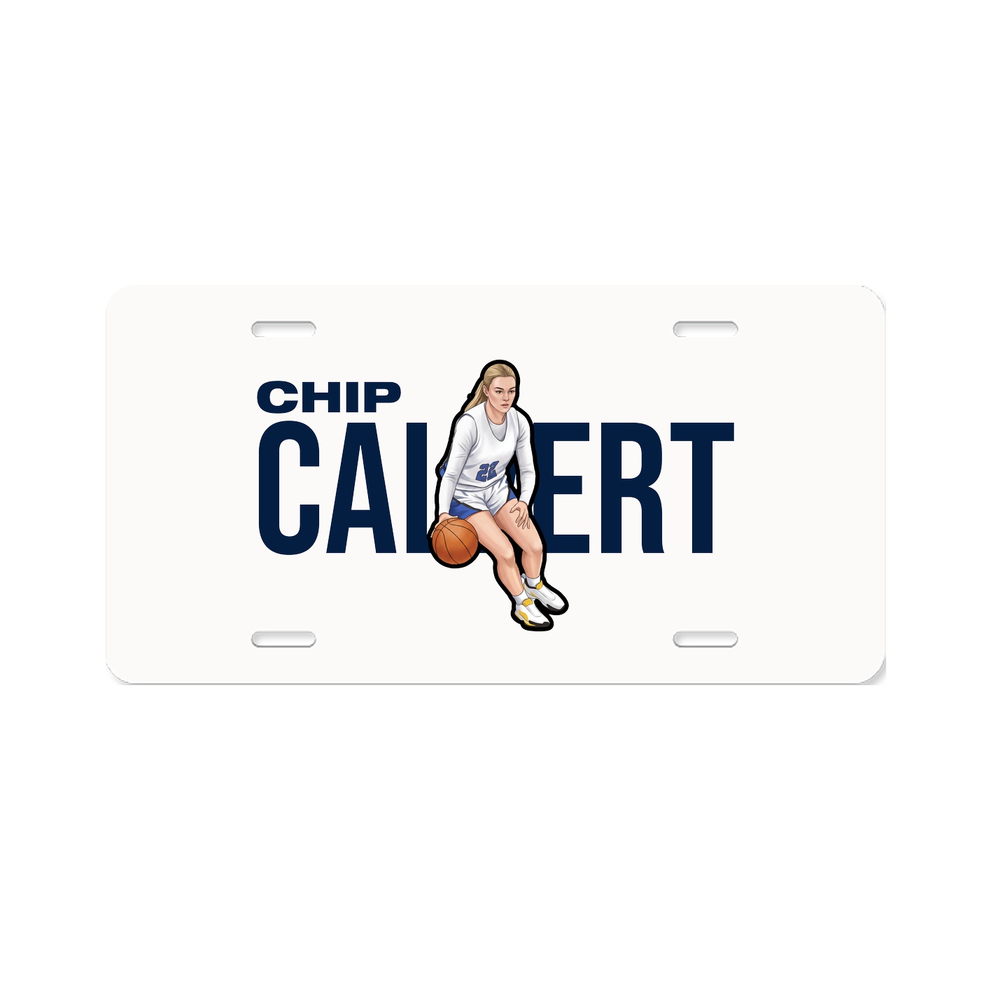 License Plate — Player Name in Classic