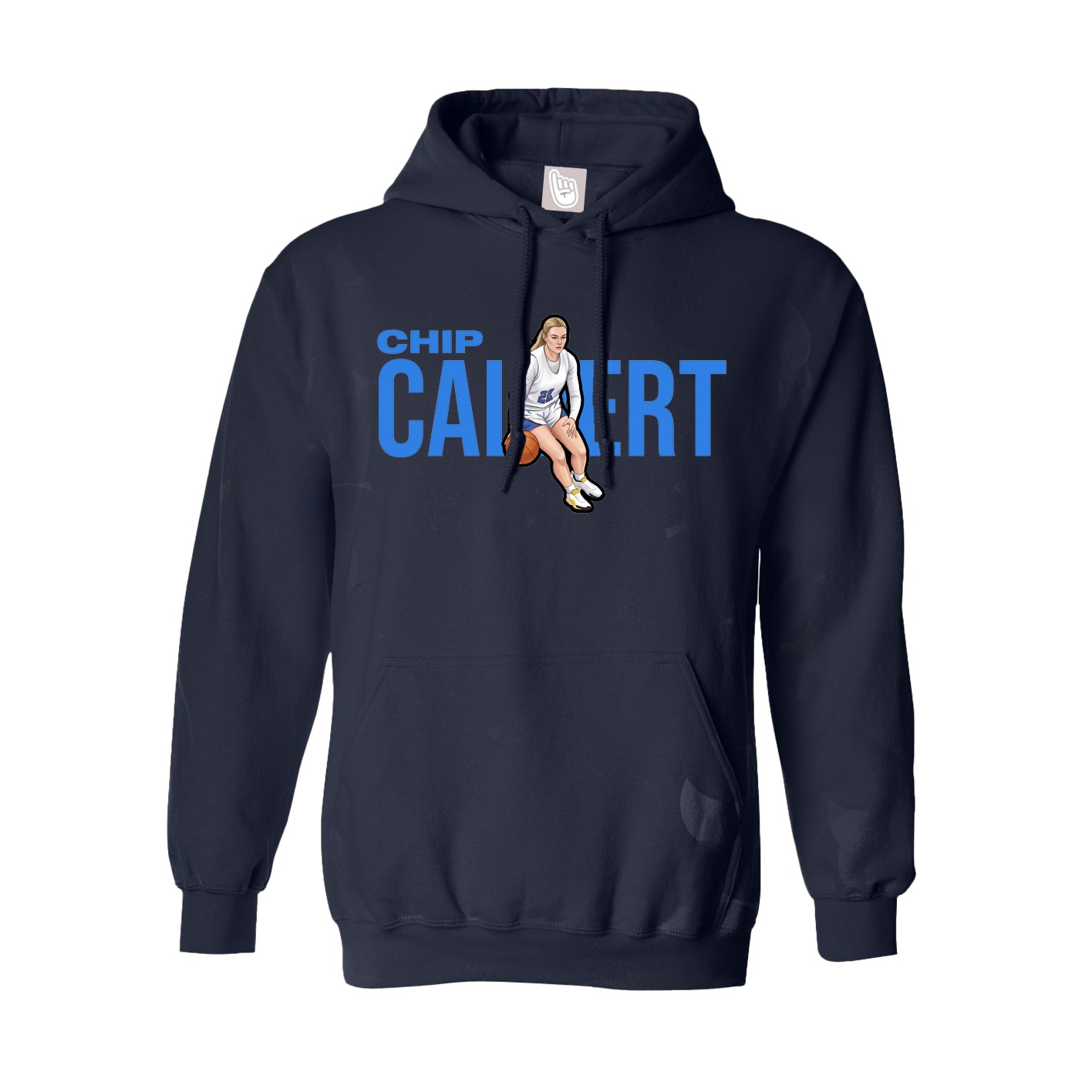 Hoodie — Player Name in Navy