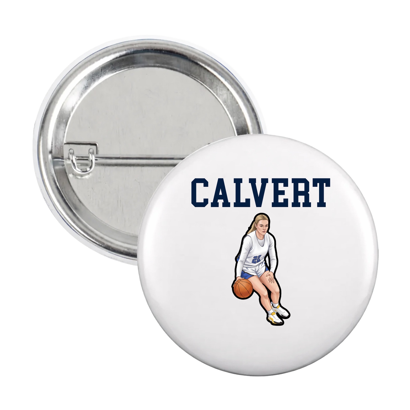Game Day Button — Shirsey in White
