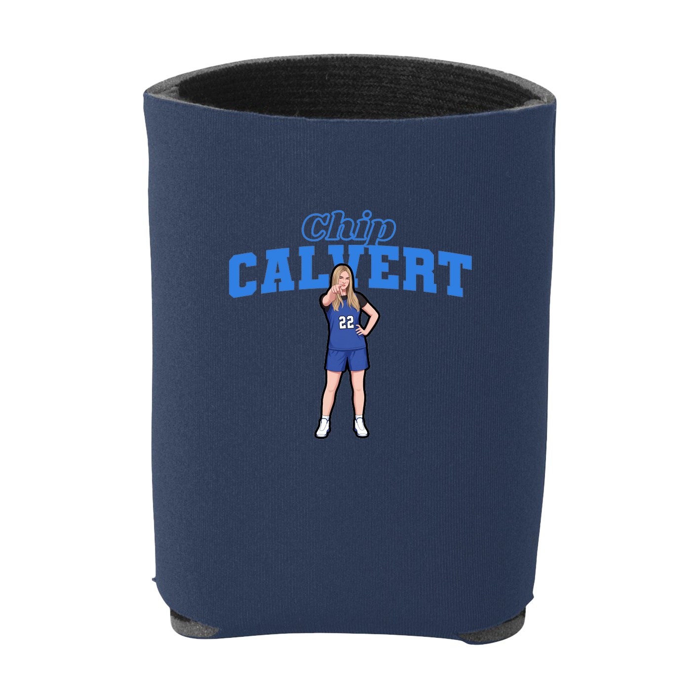 Can Holder — Name Arch in Navy