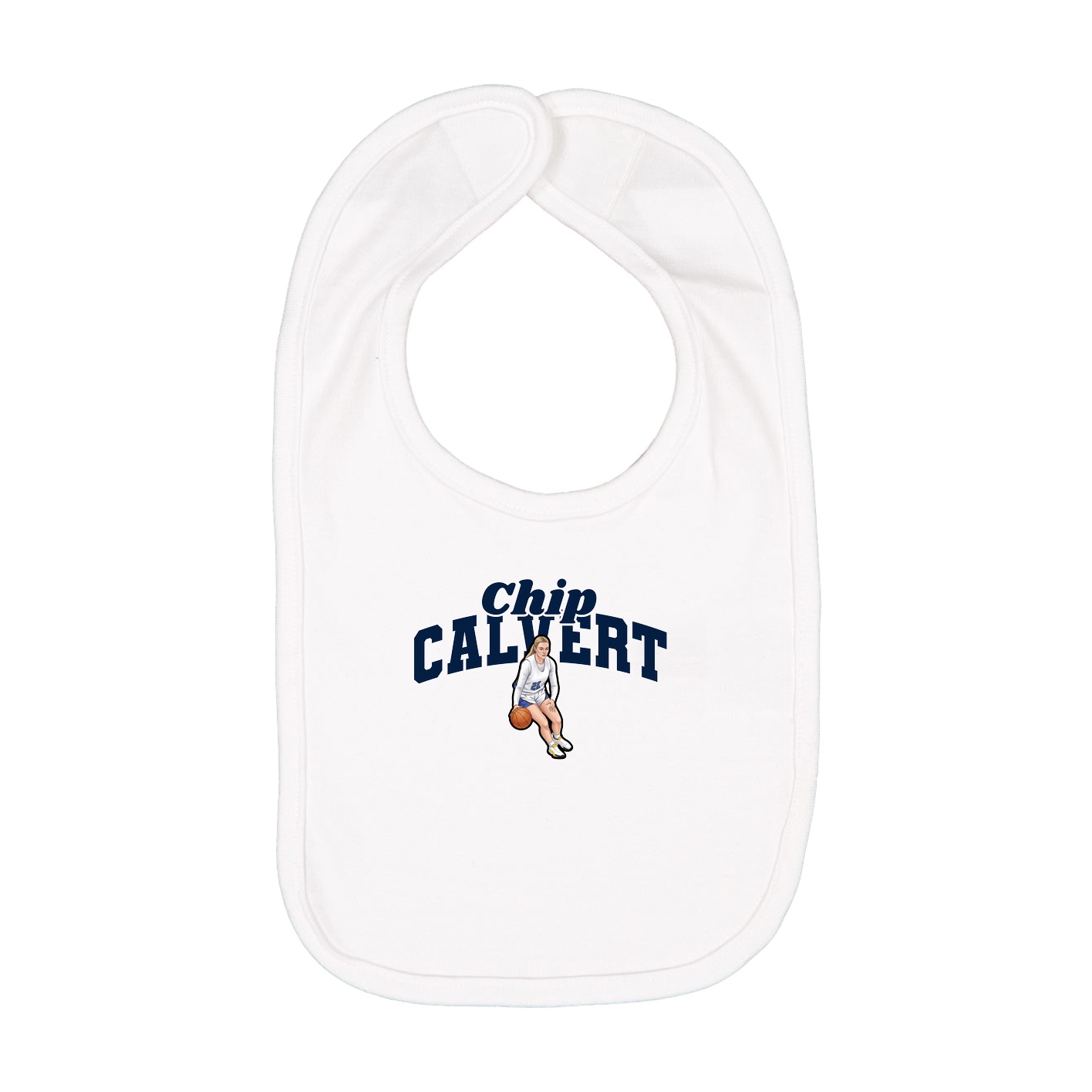 Infant Bib — Signature Arch in White