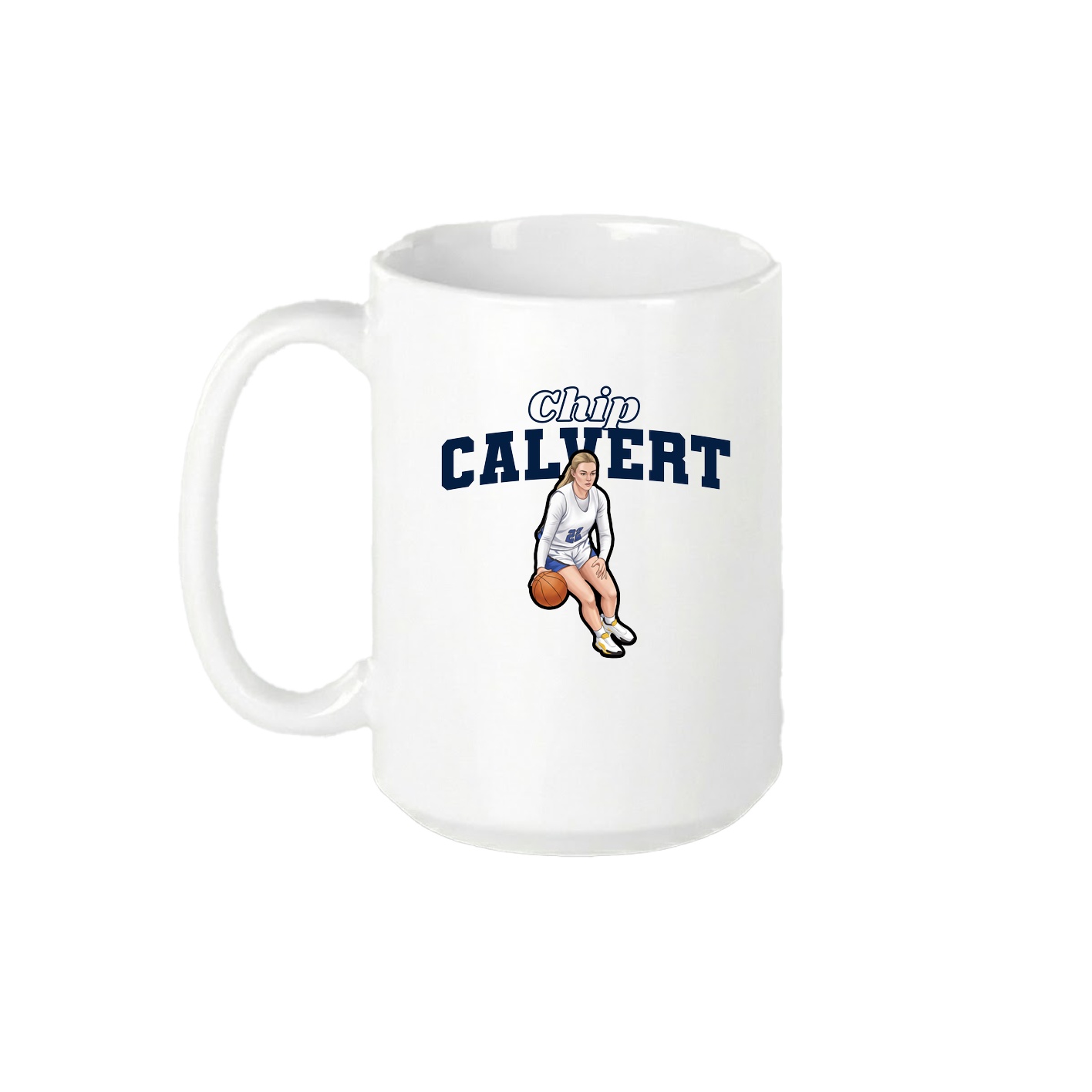 15oz Coffee Mug — Name Arch in White