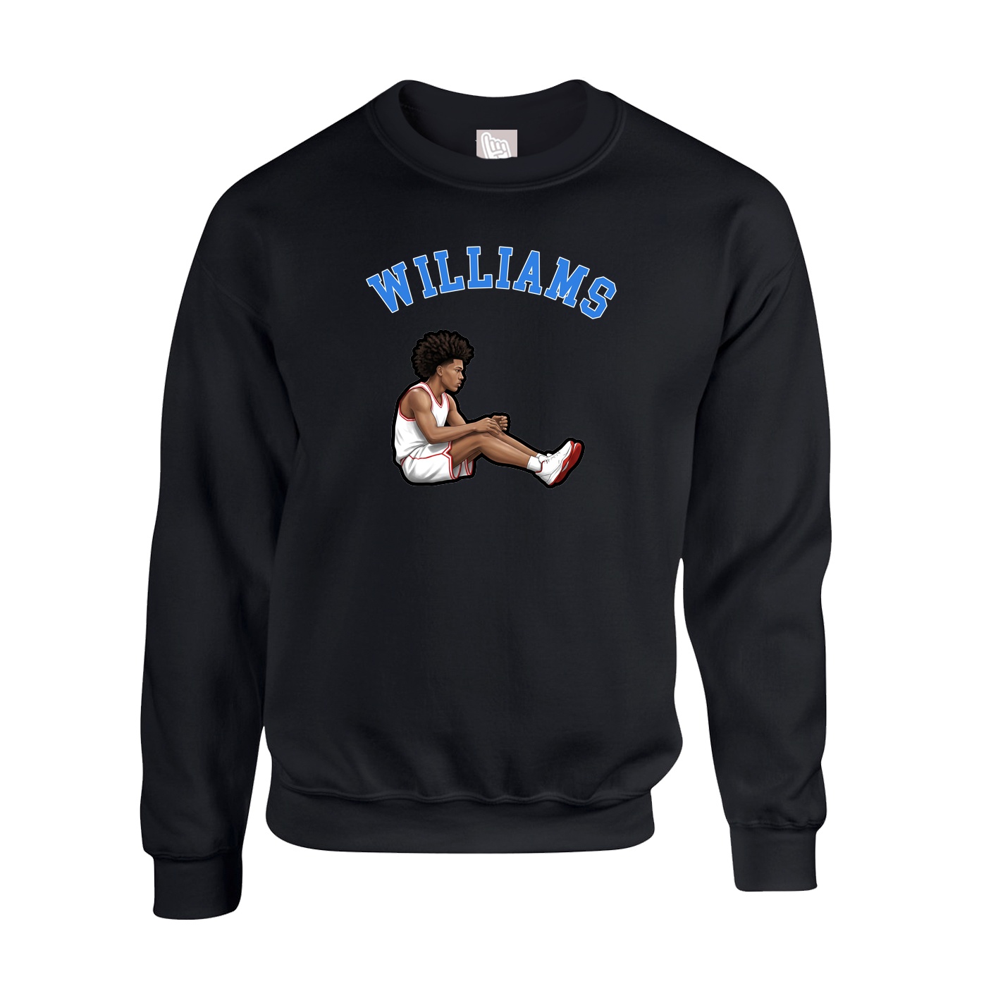 Fleece Crew — Shirsey Arch in Black