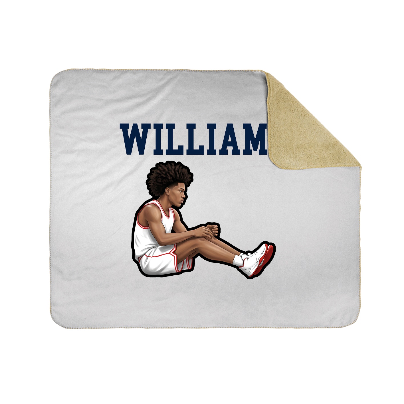 Throw Blanket — Shirsey in White