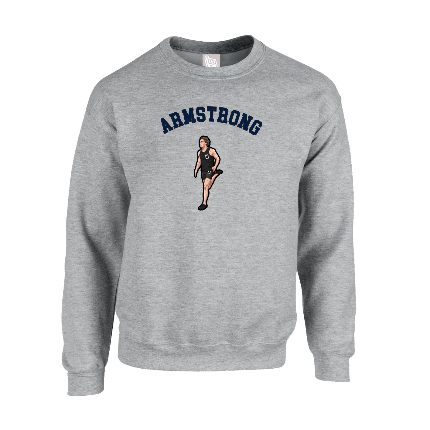 Fleece Crew — Shirsey Arch in Grey