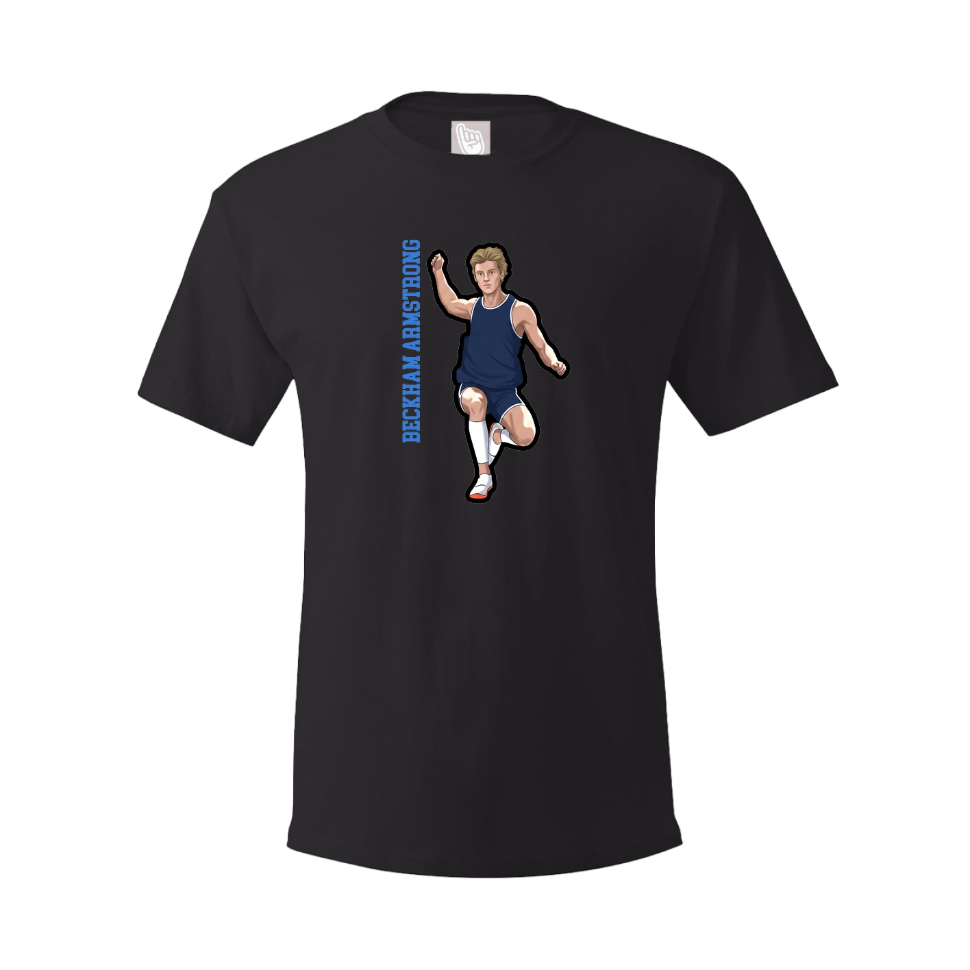 Tee — Name Vertical in Black