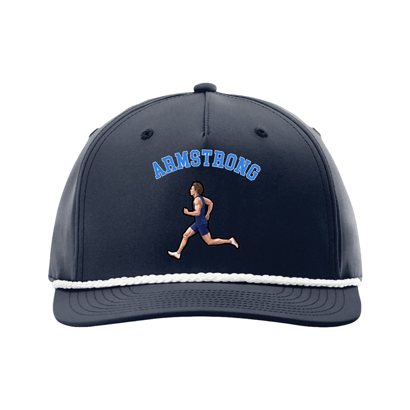 Five-Panel Classic Rope Cap — Shirsey Arch in Navy
