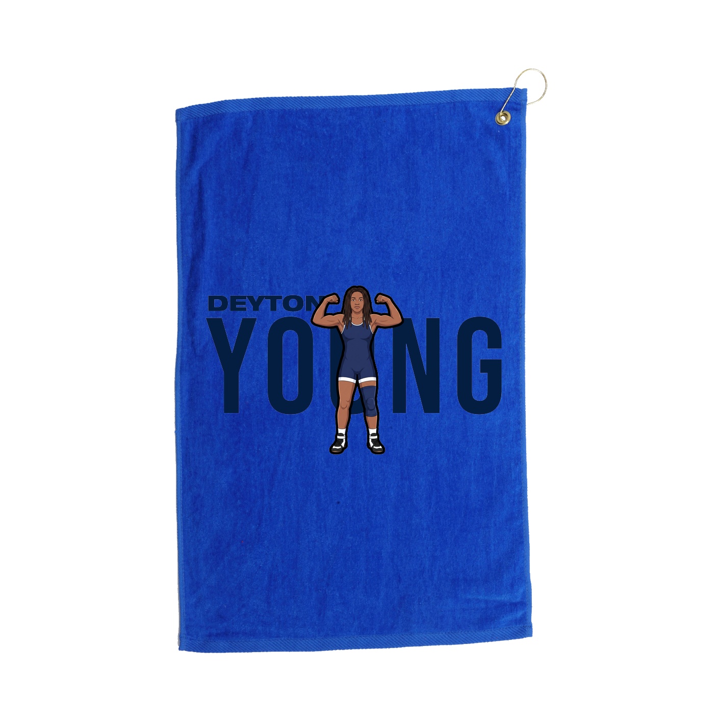 Golf Towel — Player Name in Royal