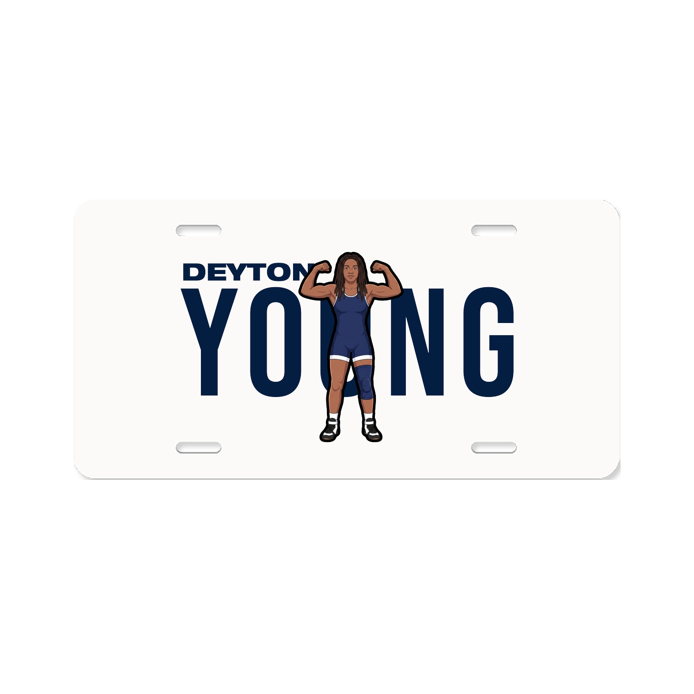 License Plate — Player Name in Classic