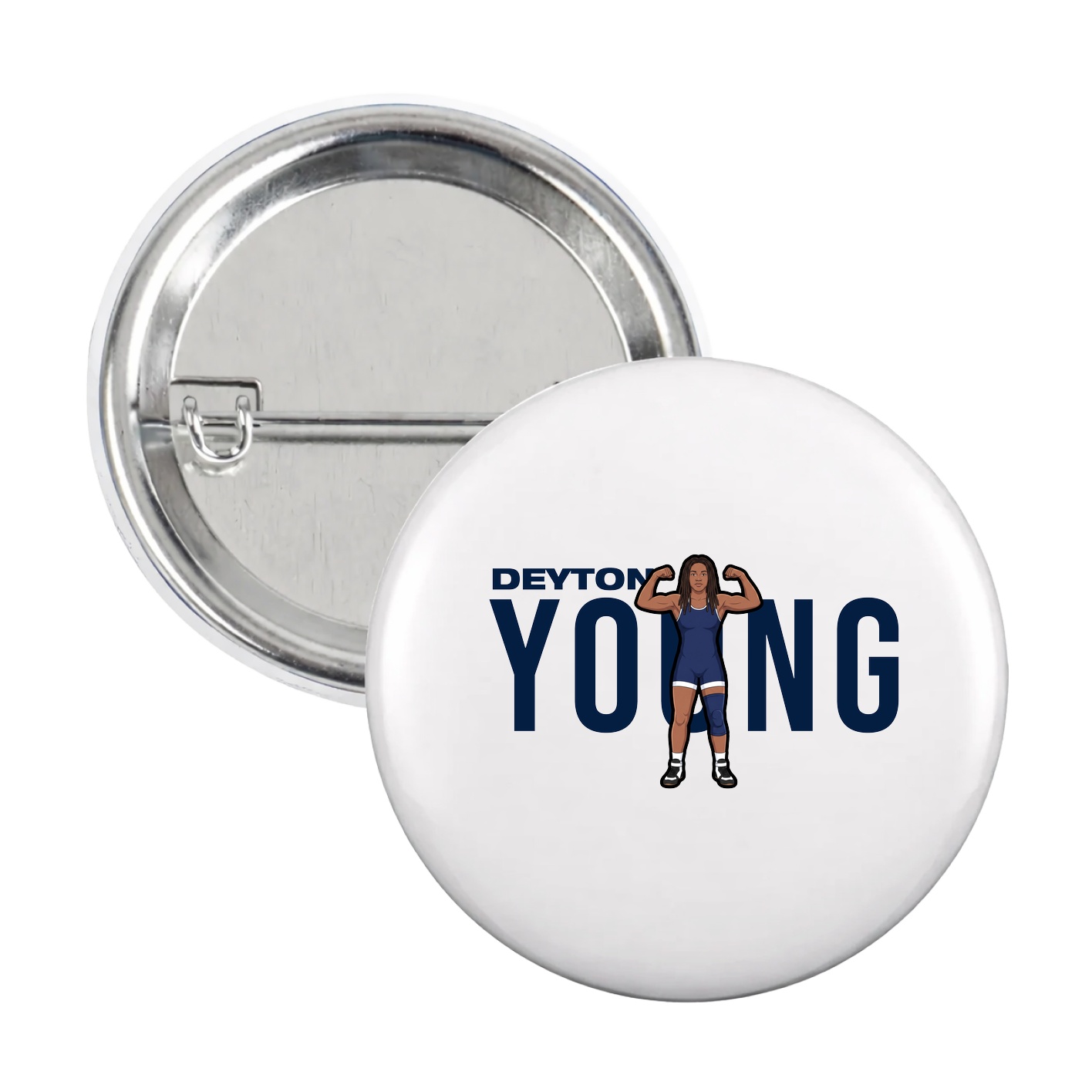 Game Day Button — Player Name in White