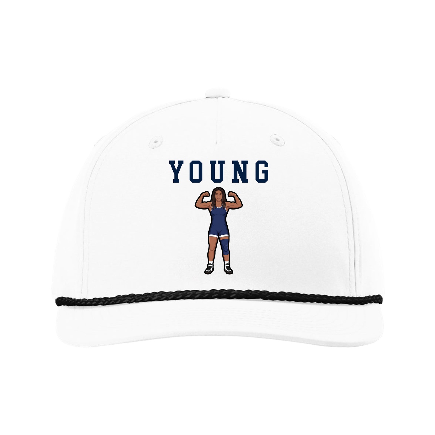 Five-Panel Classic Rope Cap — Shirsey in White