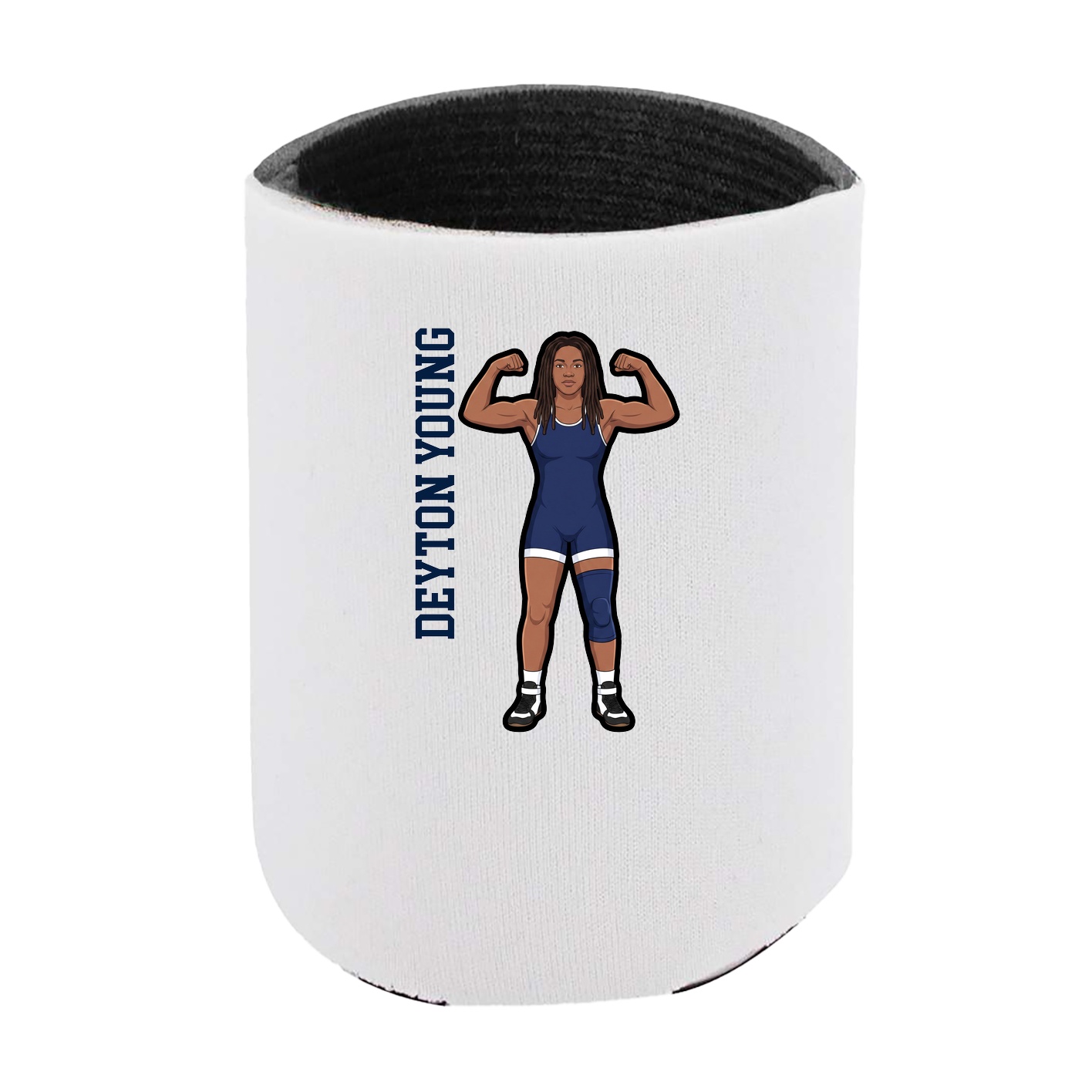 Can Holder — Name Vertical in White