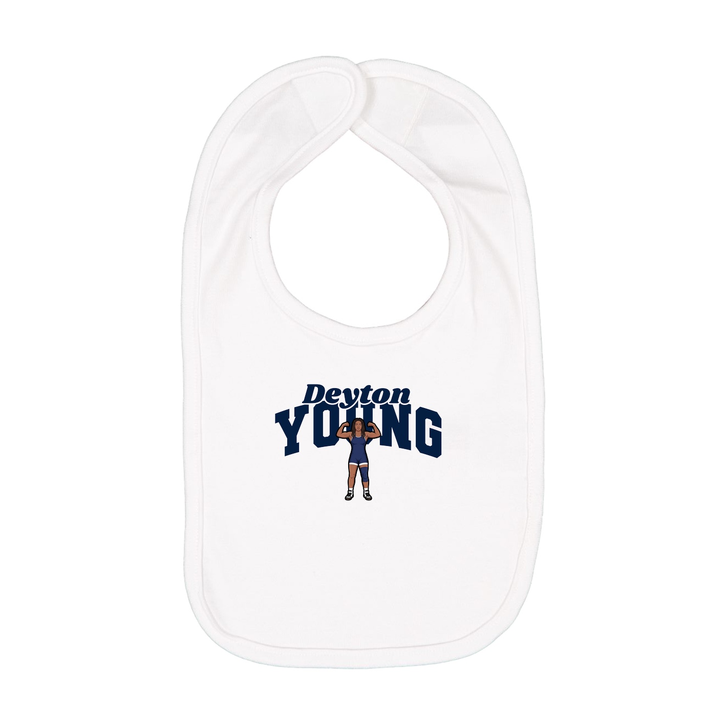 Infant Bib — Signature Arch in White