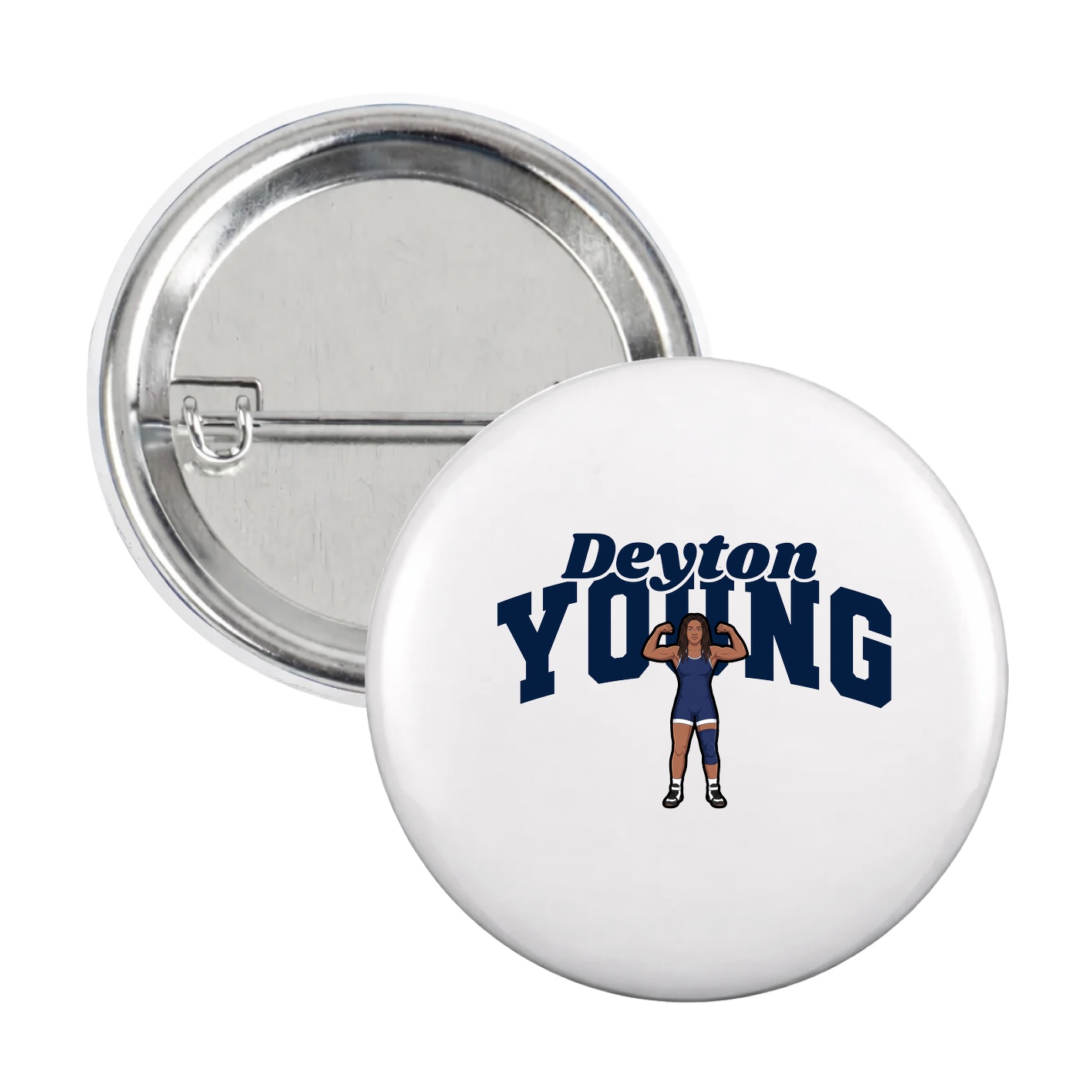 Game Day Button — Signature Arch in White