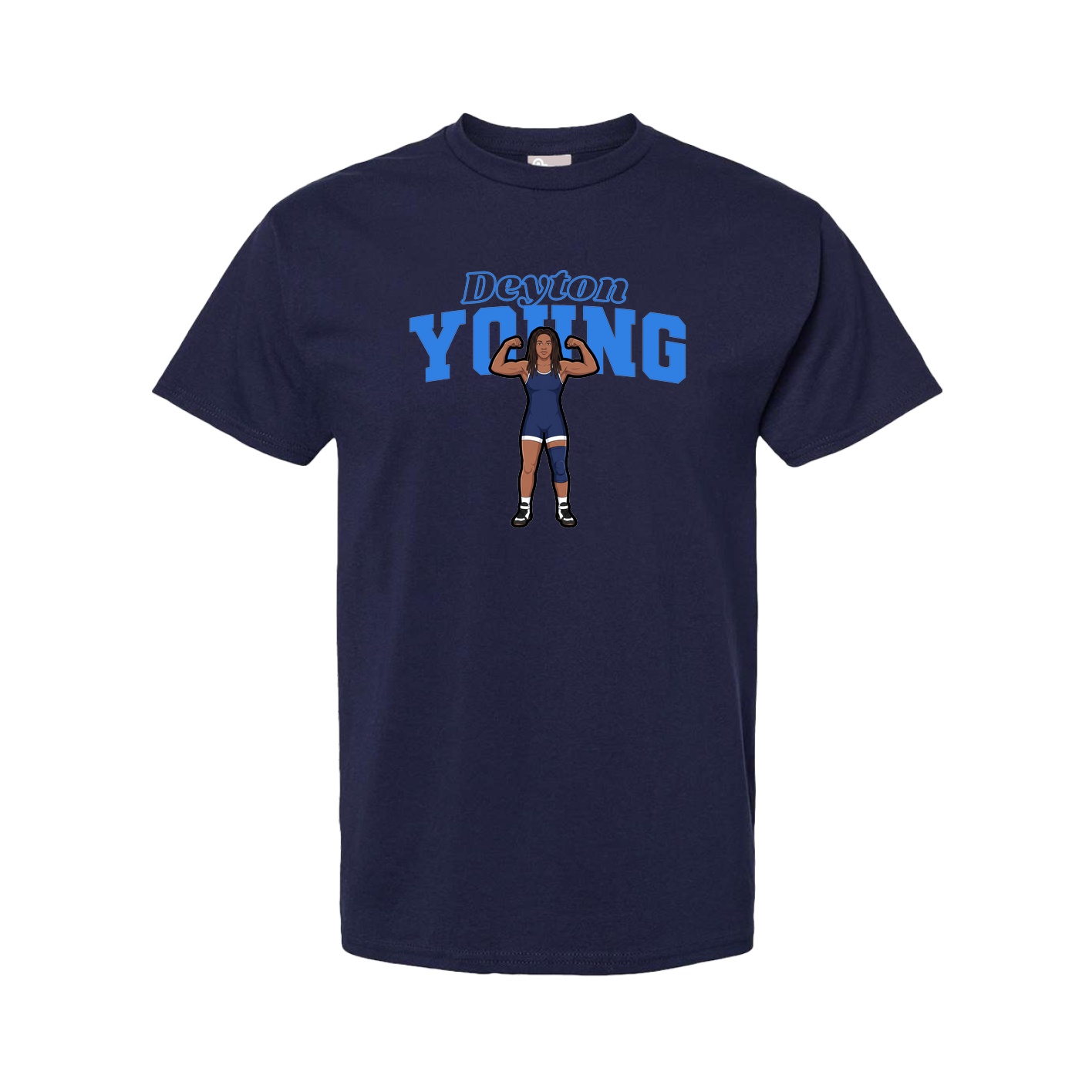 Youth Tee — Name Arch in Navy
