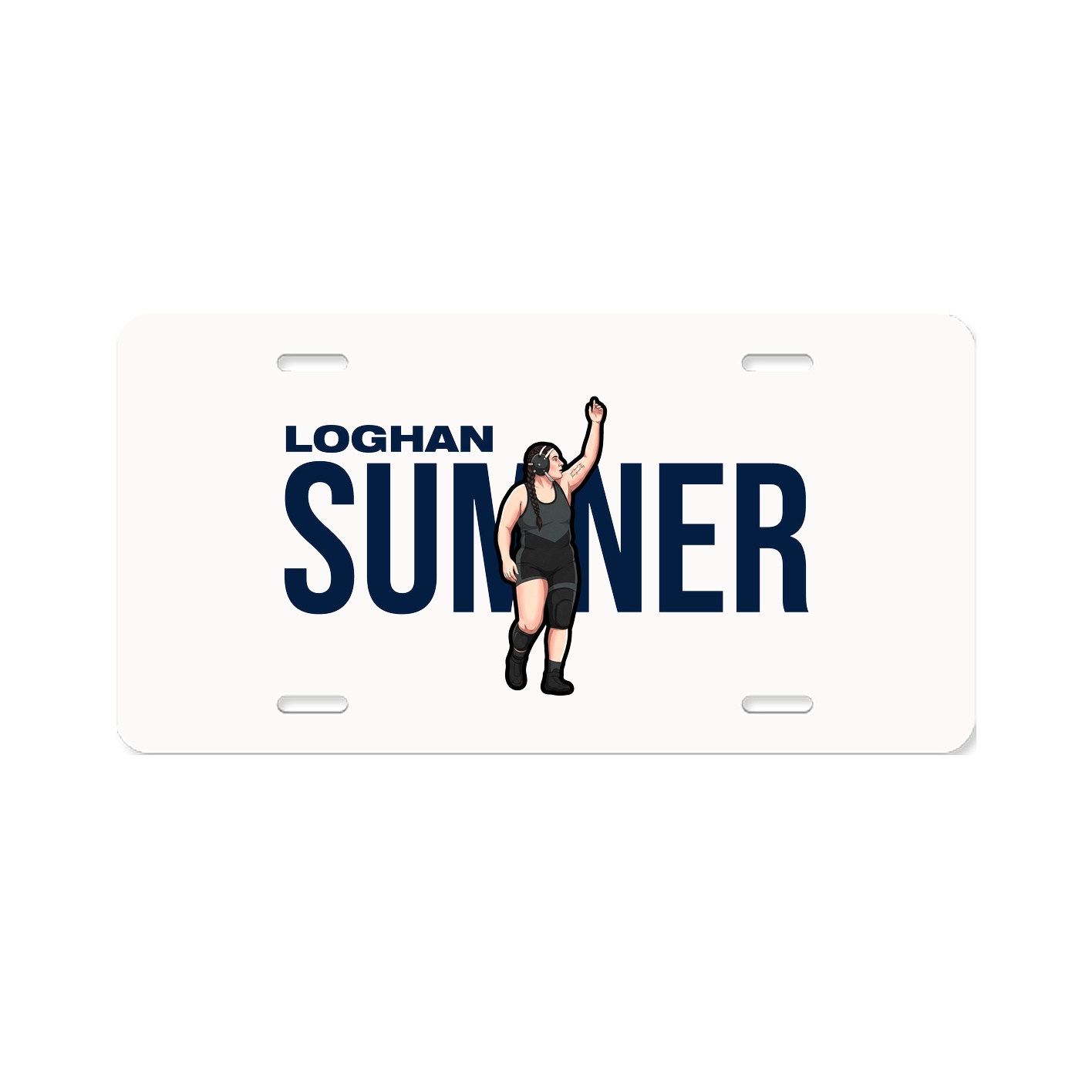 License Plate — Player Name in Classic