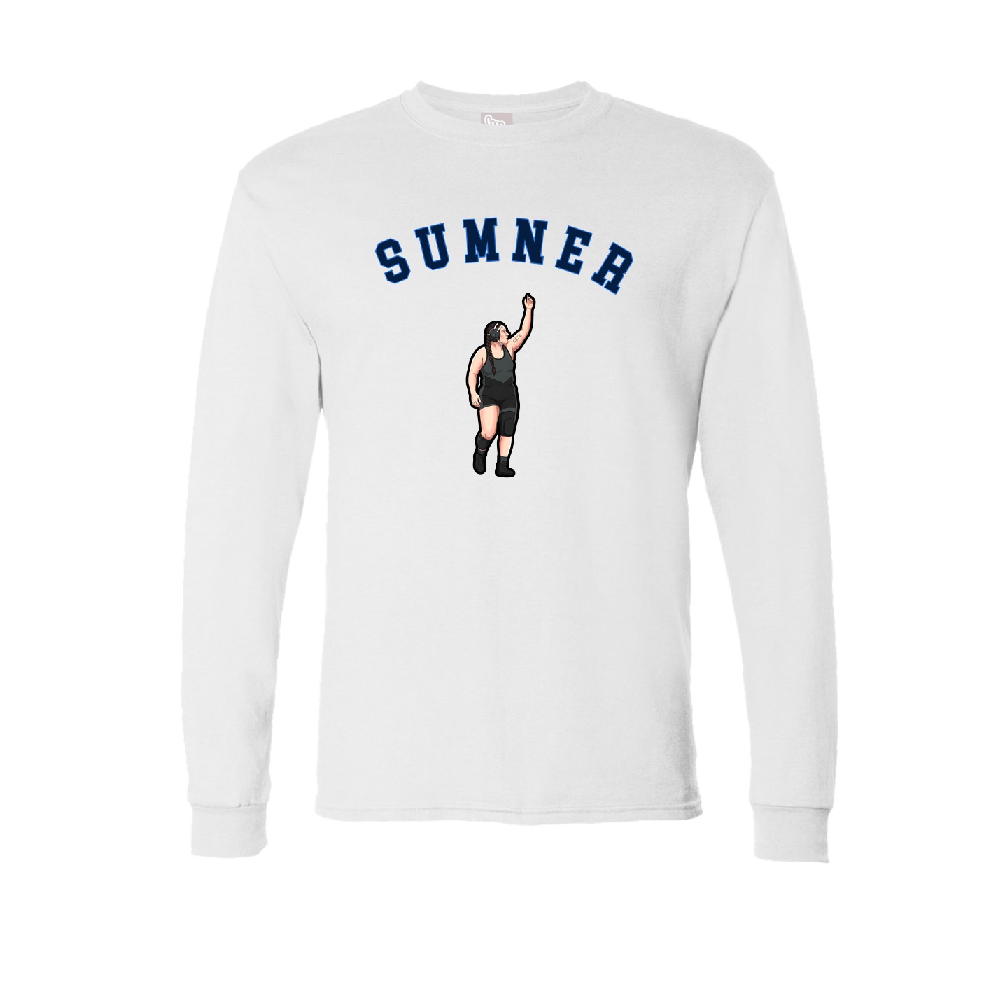 Long Sleeve Tee — Shirsey Arch in White