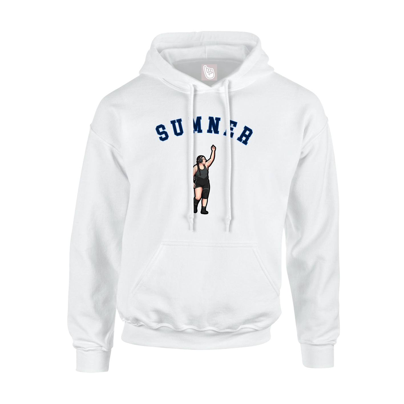 Youth Hoodie — Shirsey Arch in White