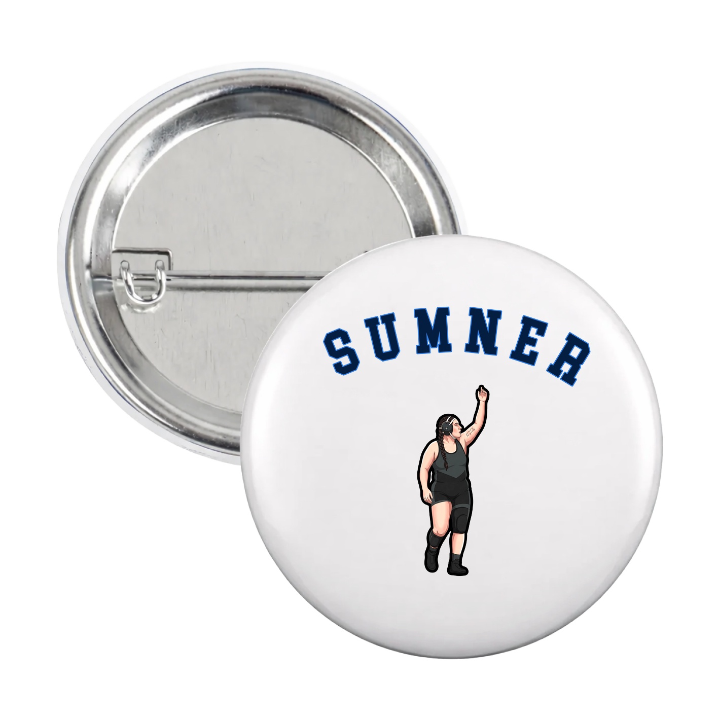 Game Day Button — Shirsey Arch in White