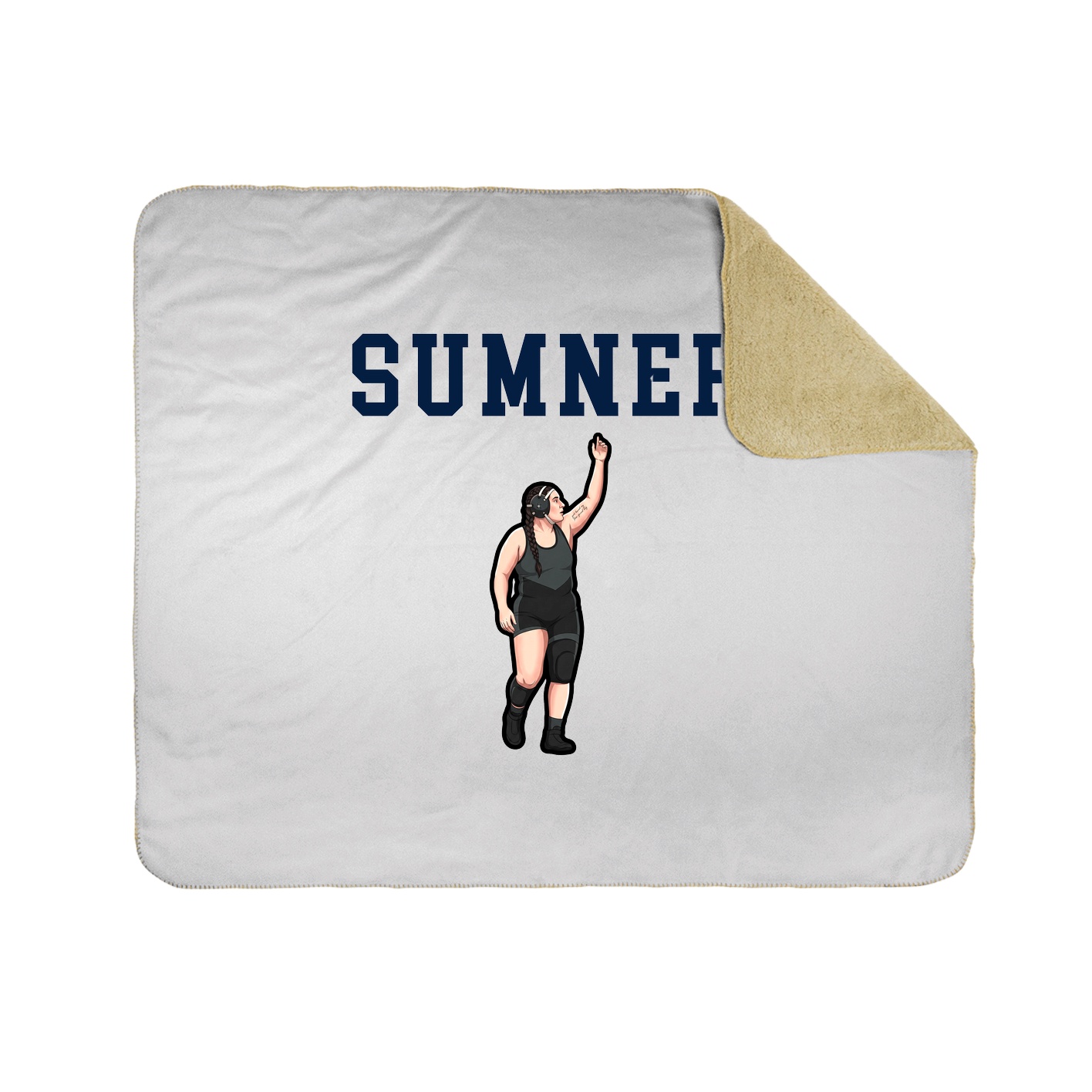 Throw Blanket — Shirsey in White