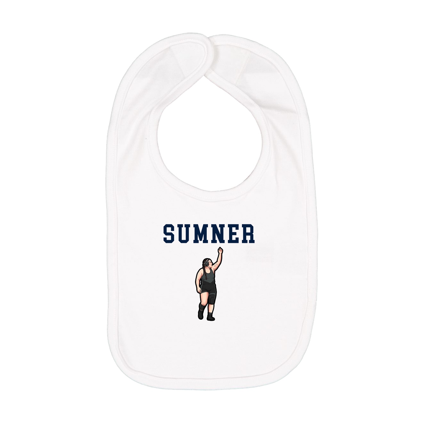 Infant Bib — Shirsey in White