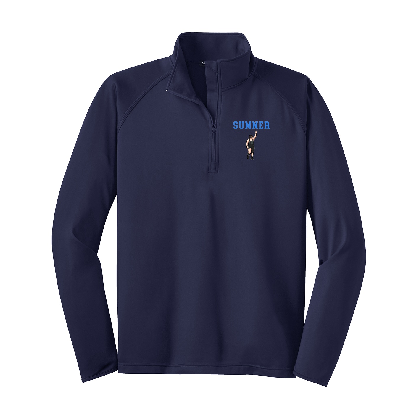 Q-Zip Pullover — Shirsey in Navy