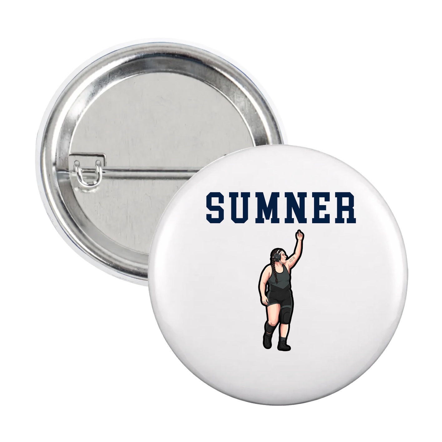 Game Day Button — Shirsey in White