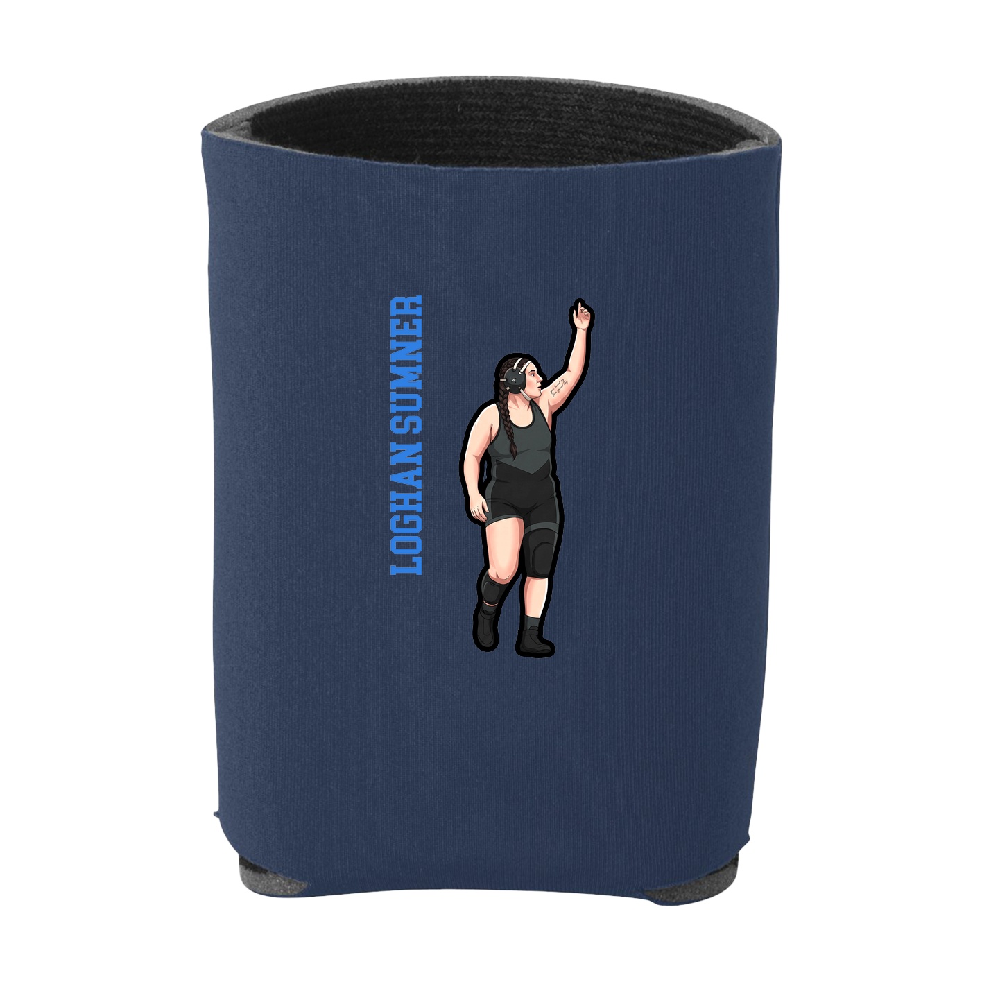 Can Holder — Name Vertical in Navy
