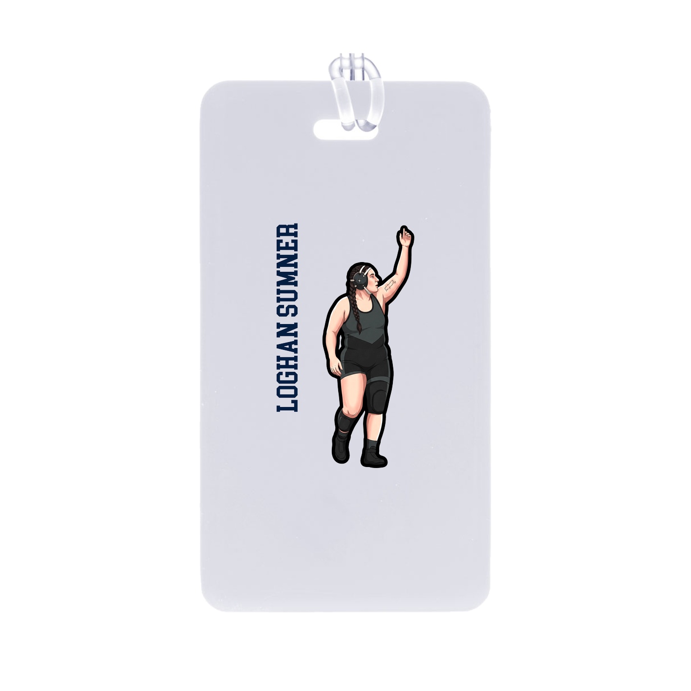 Bag Tag — Name Vertical in Classic
