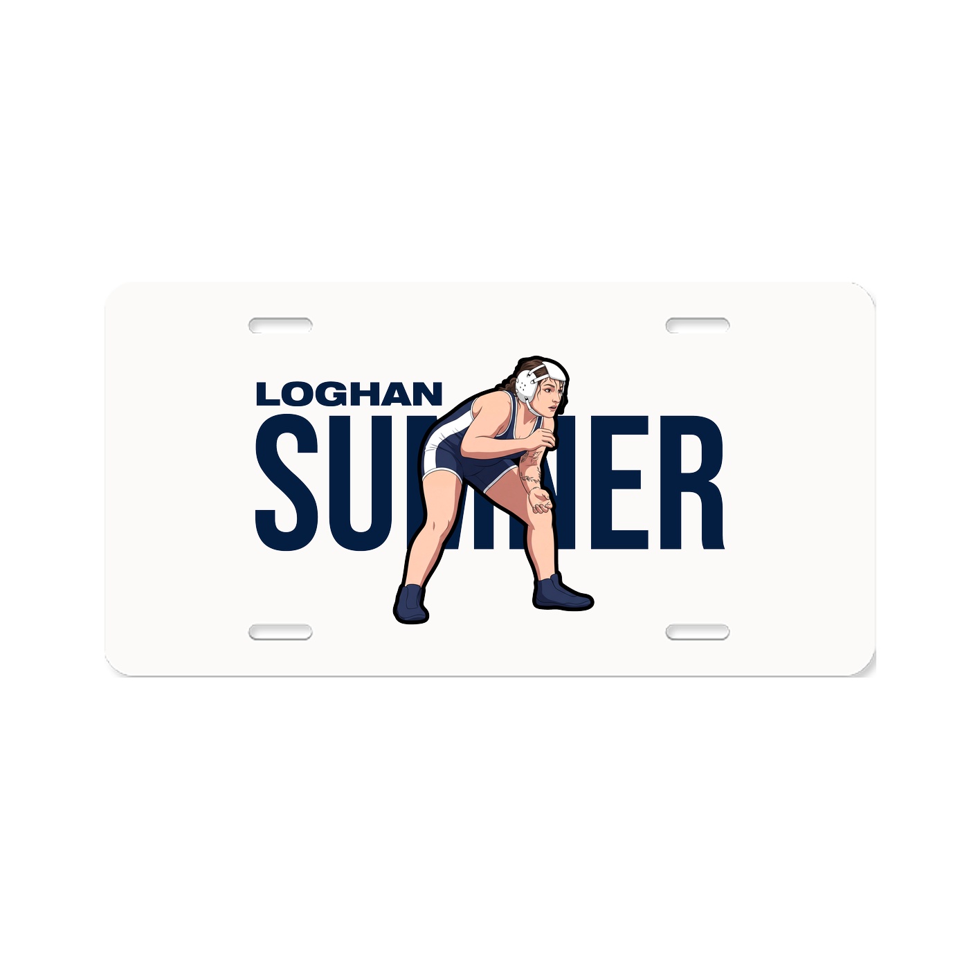 License Plate — Player Name in Classic