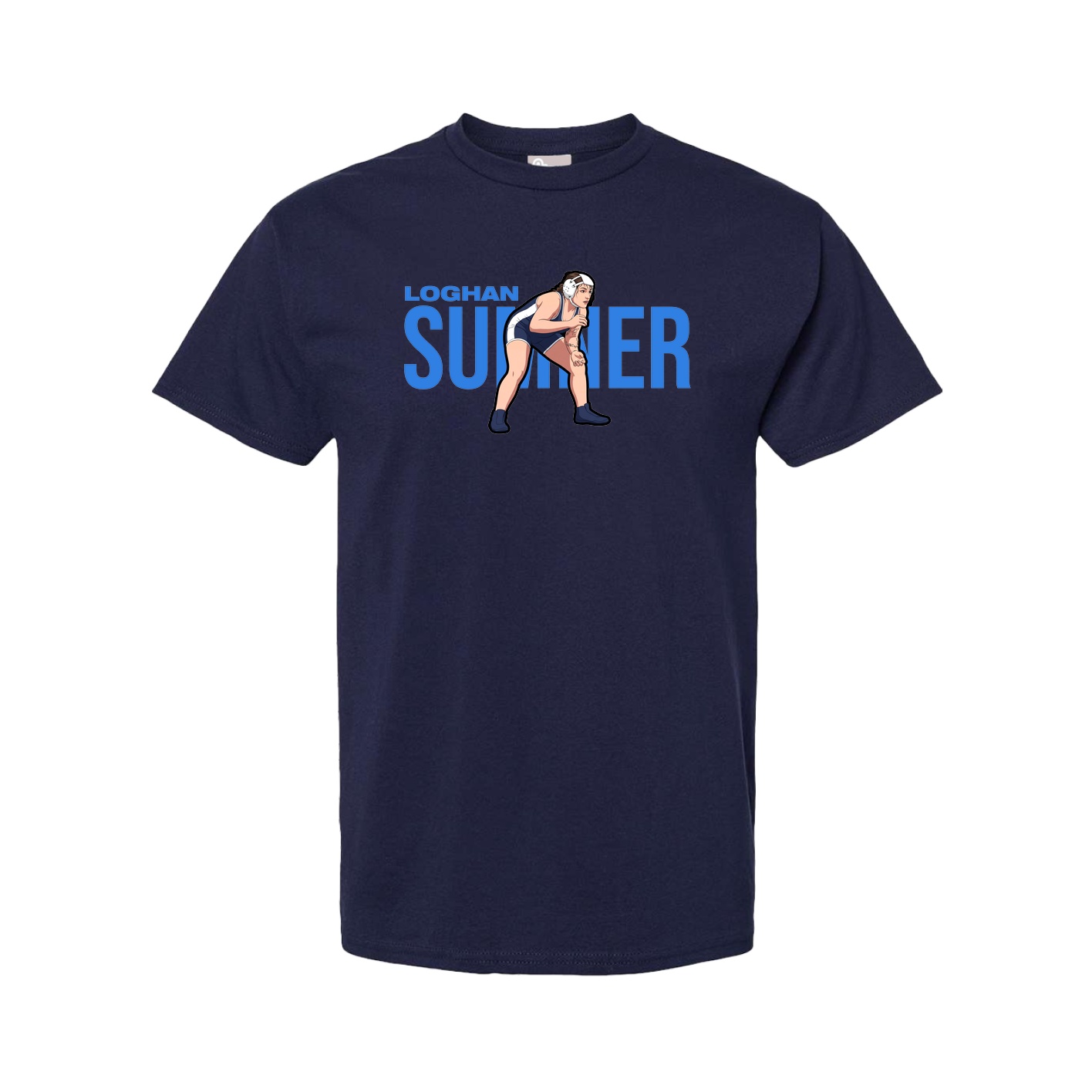 Youth Tee — Player Name in Navy