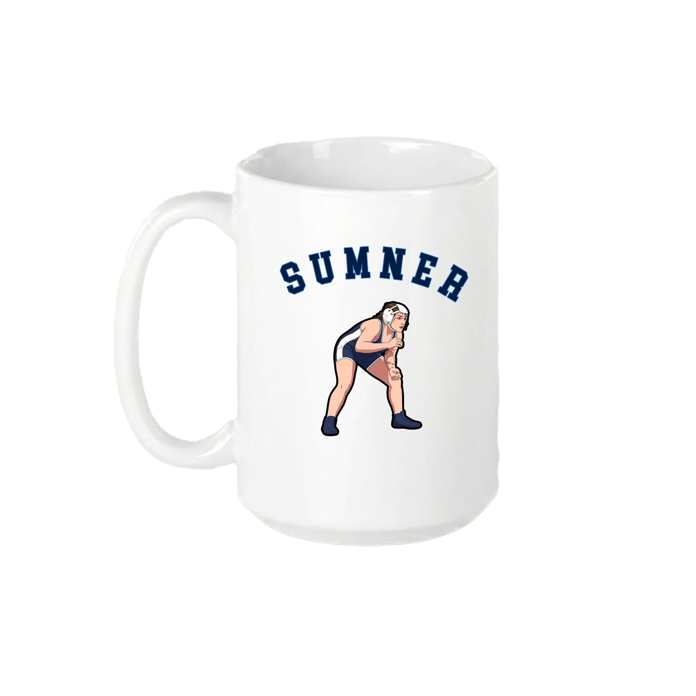 15oz Coffee Mug — Shirsey Arch in White