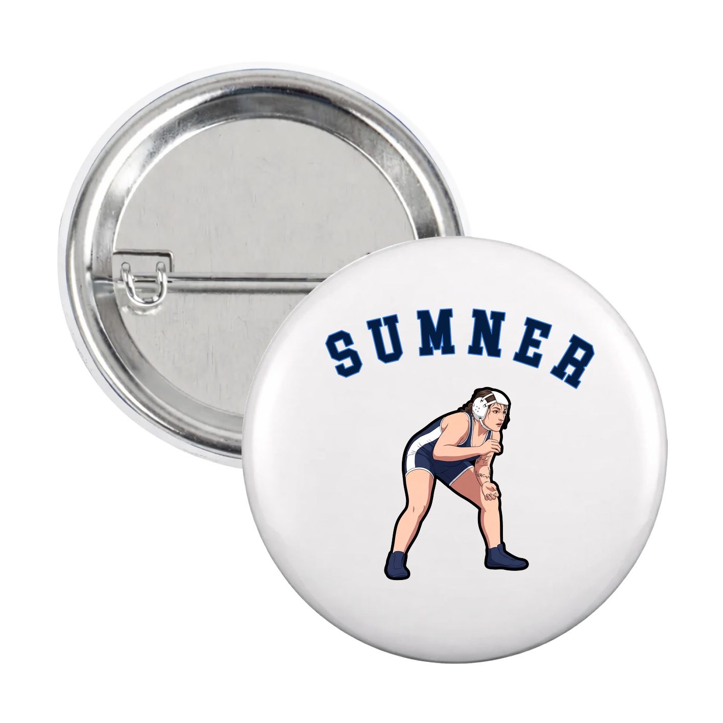 Game Day Button — Shirsey Arch in White