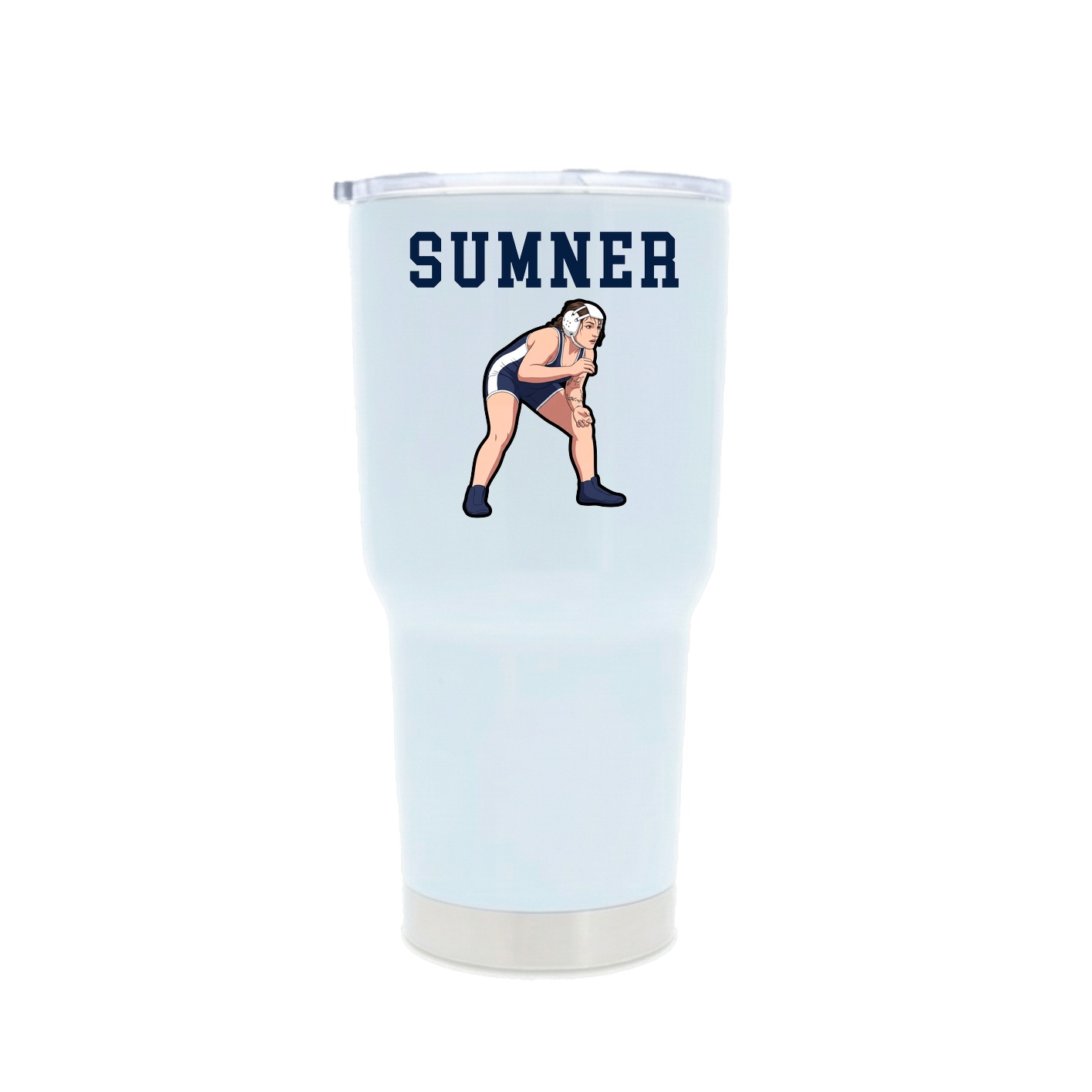 30oz Stainless Steel Tumbler — Shirsey in White