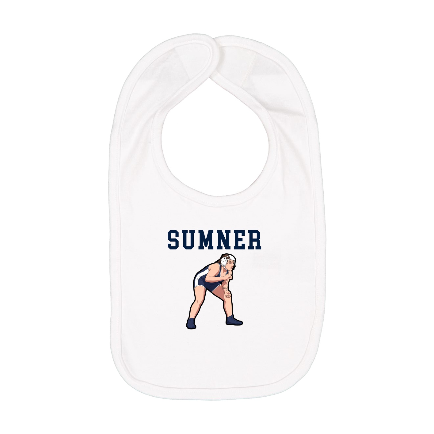 Infant Bib — Shirsey in White