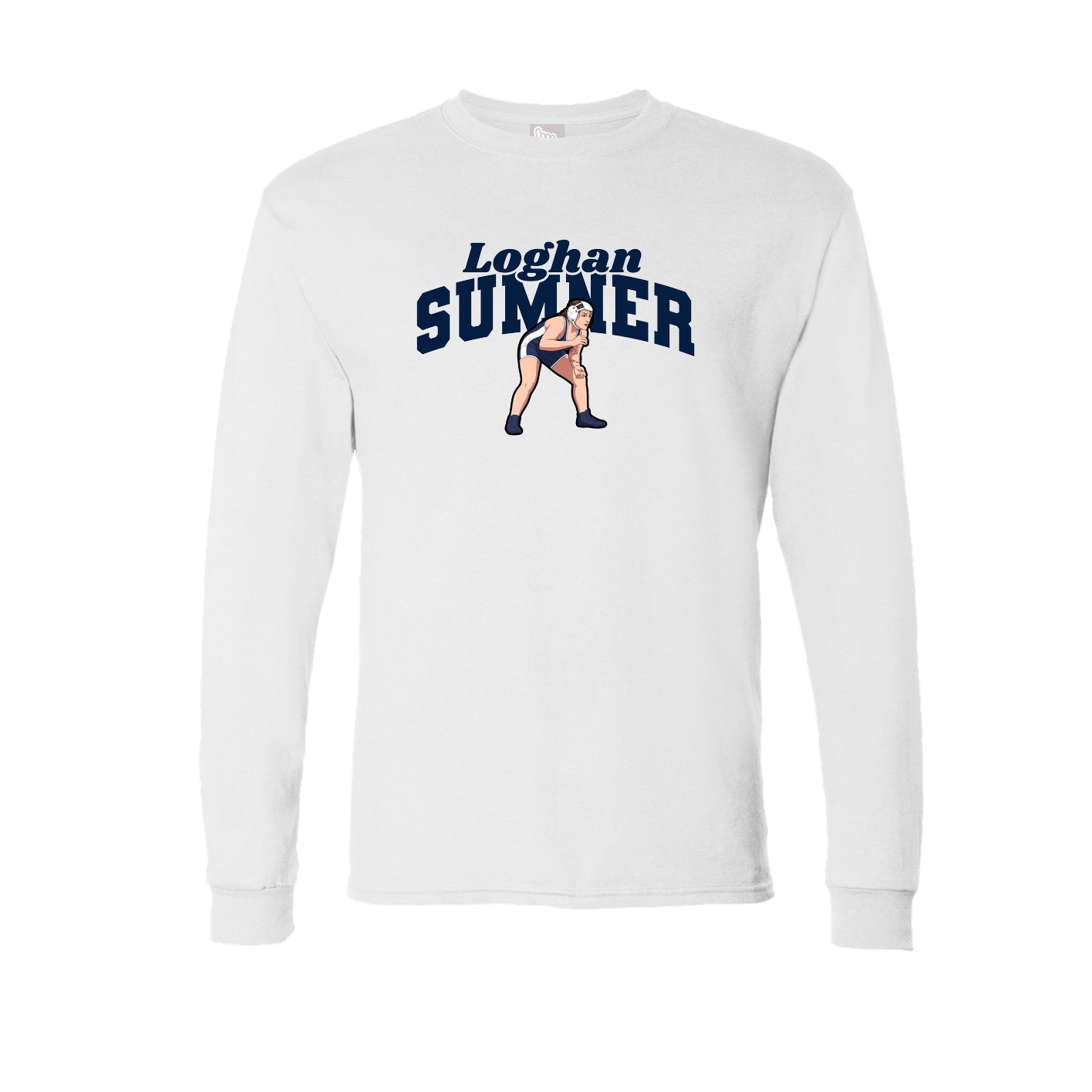 Long Sleeve Tee — Signature Arch in White