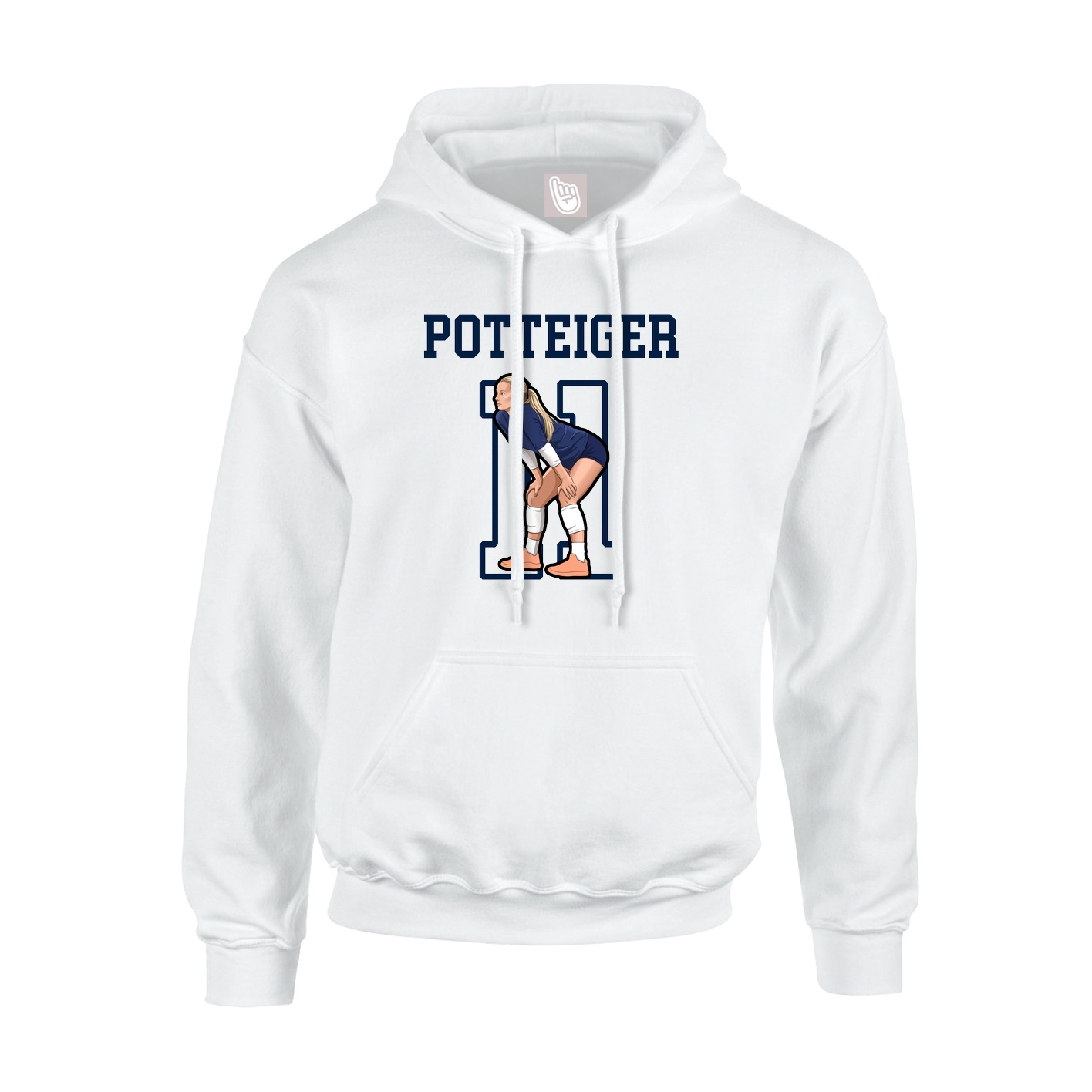 Hoodie — Shirsey in White