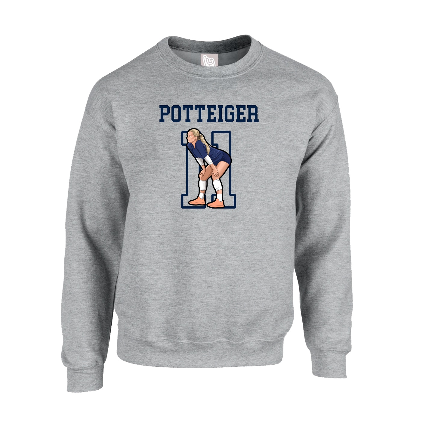 Fleece Crew — Shirsey in Grey